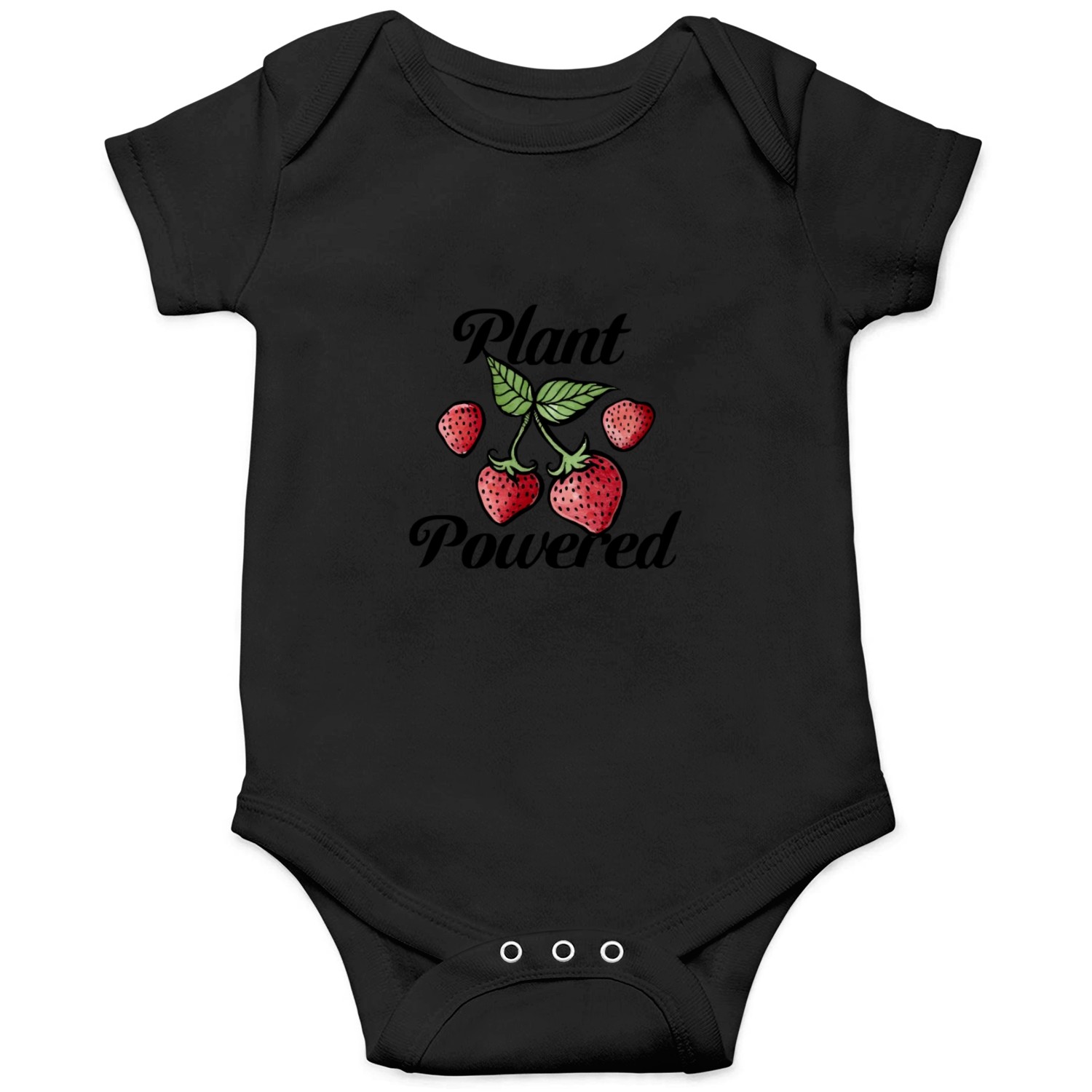 Plant Powered Strawberry Vegetarian Onesies