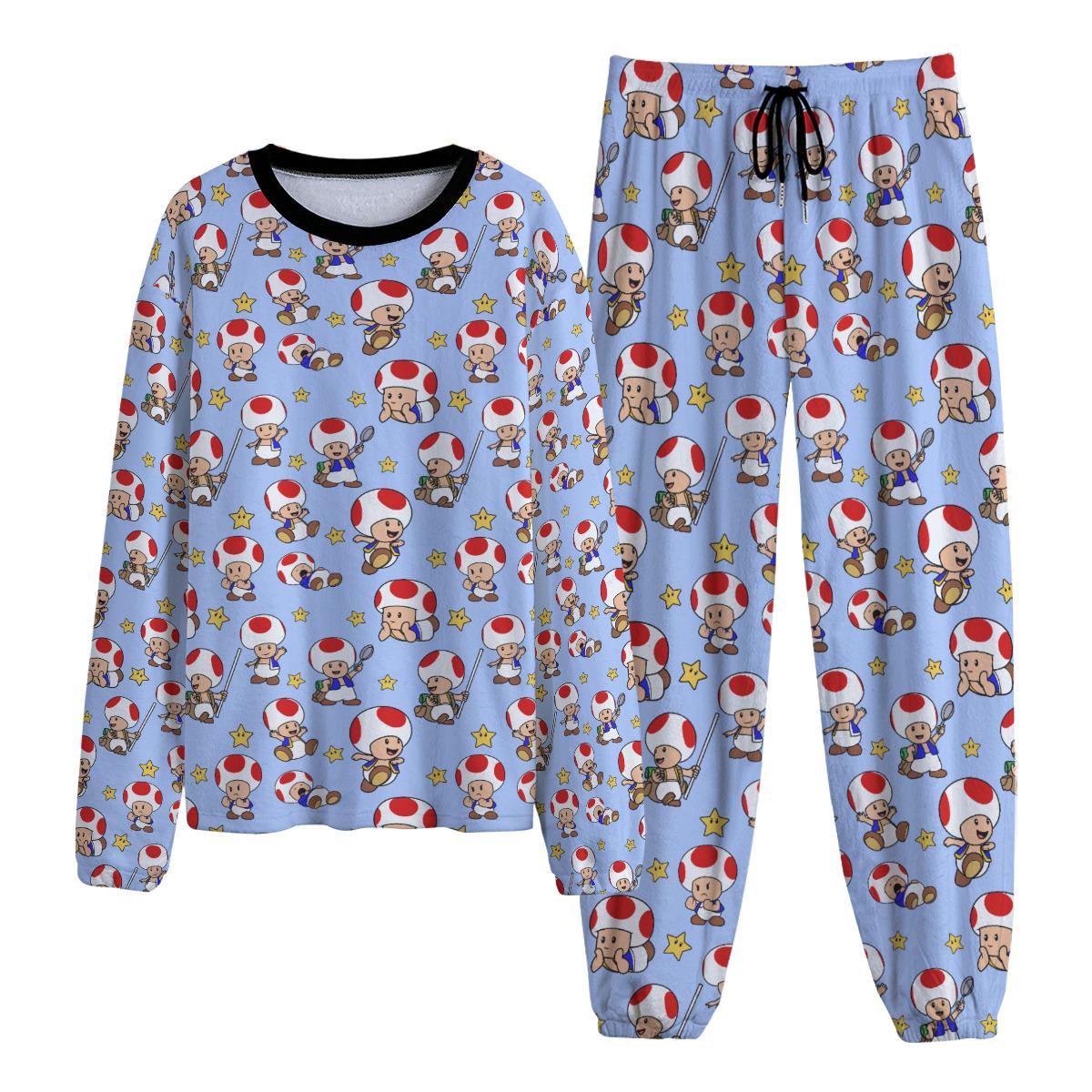 Toad Pajama Set | Cozy Anime Loungewear | Unisex Warm Pajamas