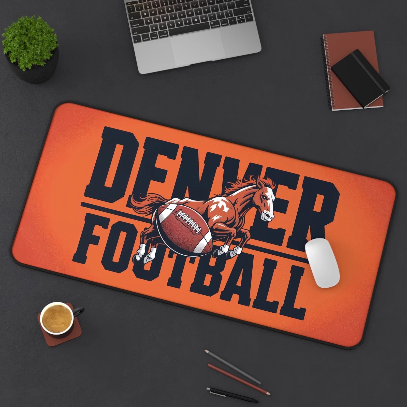 Denver Football High Def Print Non Slip Desk Mat Office Home football
