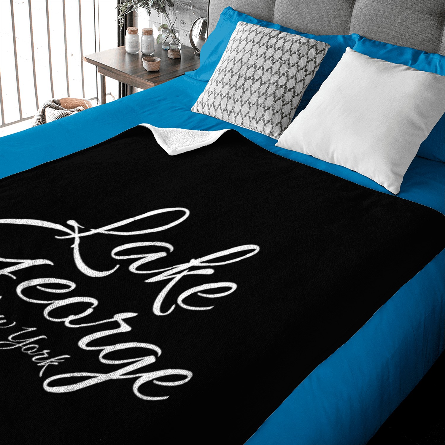 Lake George Ny - Fun Type Baby Blankets