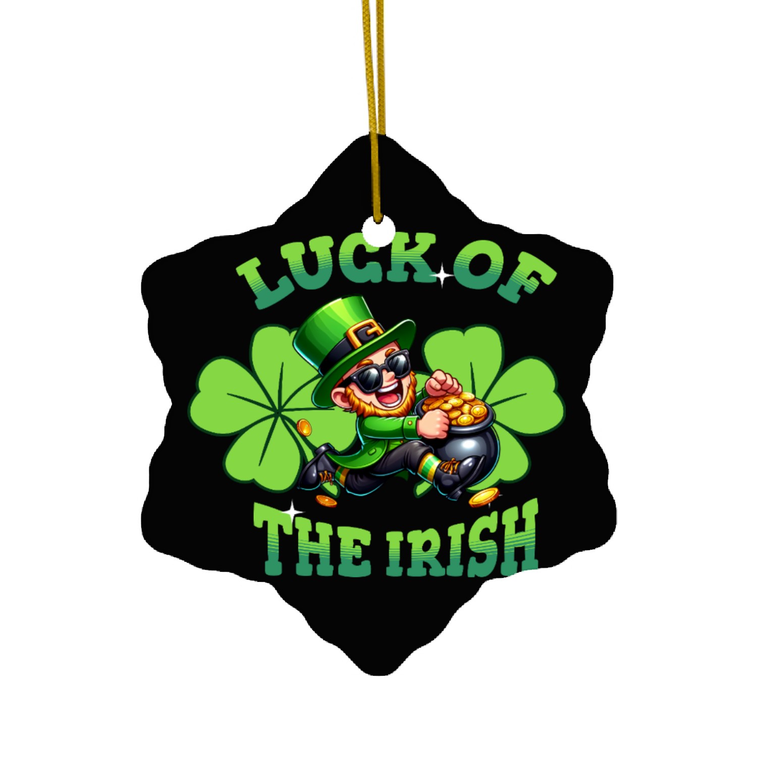 Luck of the Irish Ceramic Ornaments