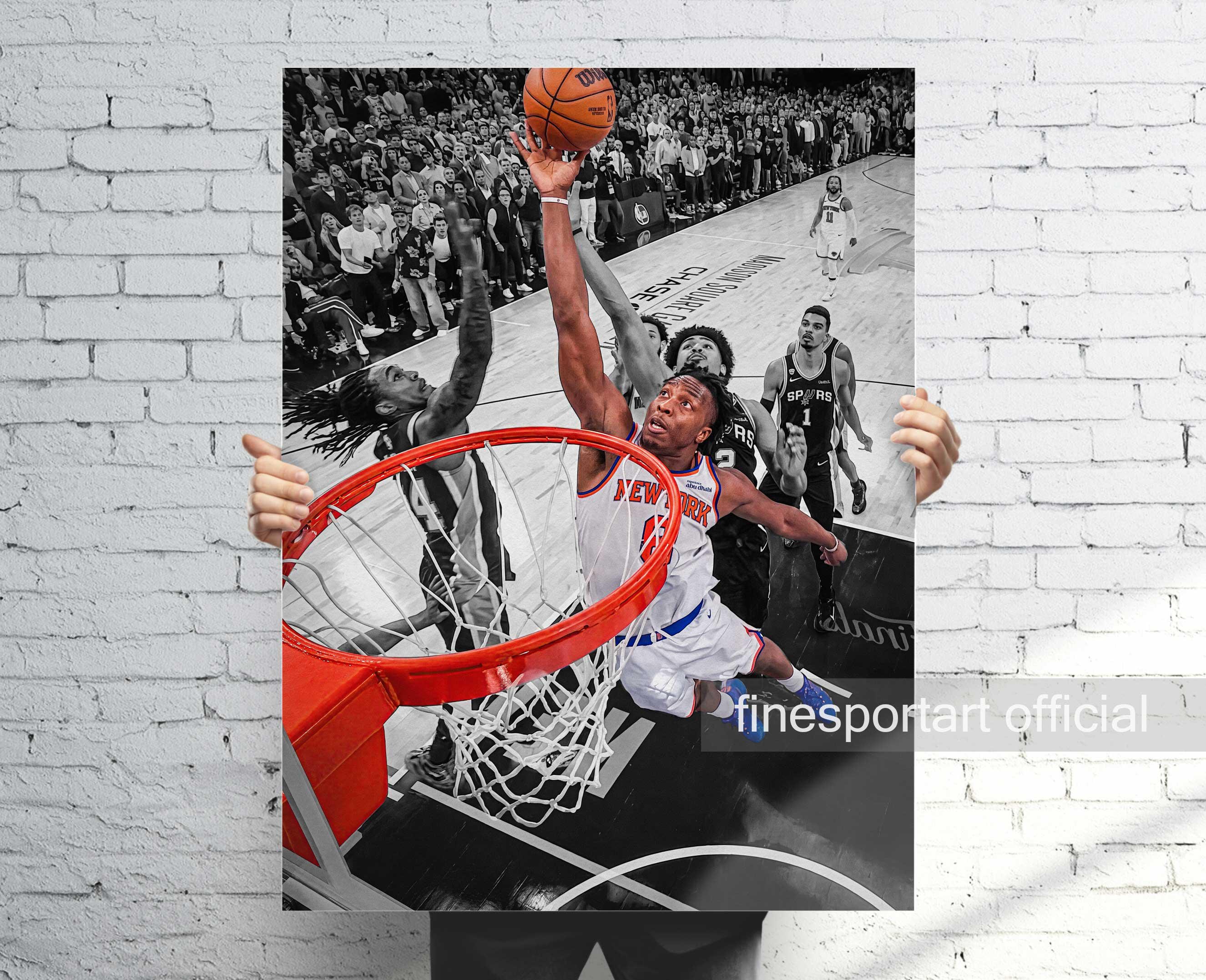 OG Anunoby Putback Canvas / Poster New York, Basketball print, Sports wall art, Man Cave, Fan Gift