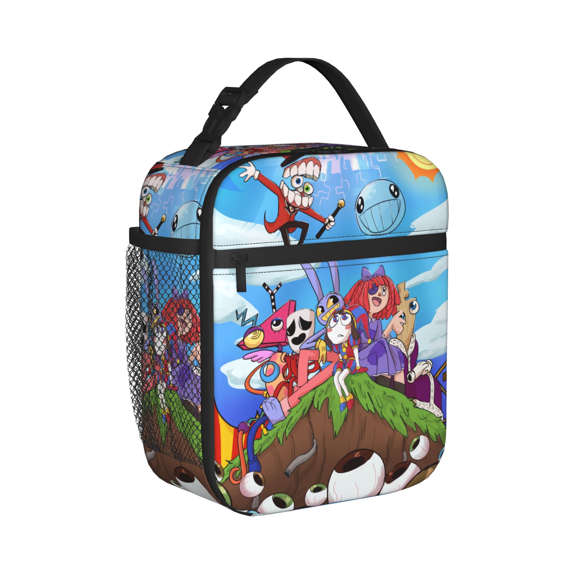 Cartoon Digitals Circus Thermal Insulated Lunch Bag for School Portable Food Container Bags Thermal Cooler Lunch Boxes