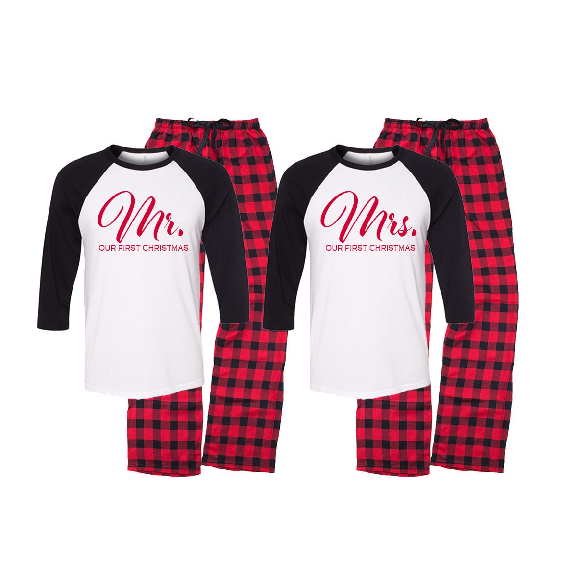 Our First Christmas as Mr and Mrs Pajamas, Merry Christmas Matching Family Pajamas, Christmas Gift, Family Matching Sleepwear