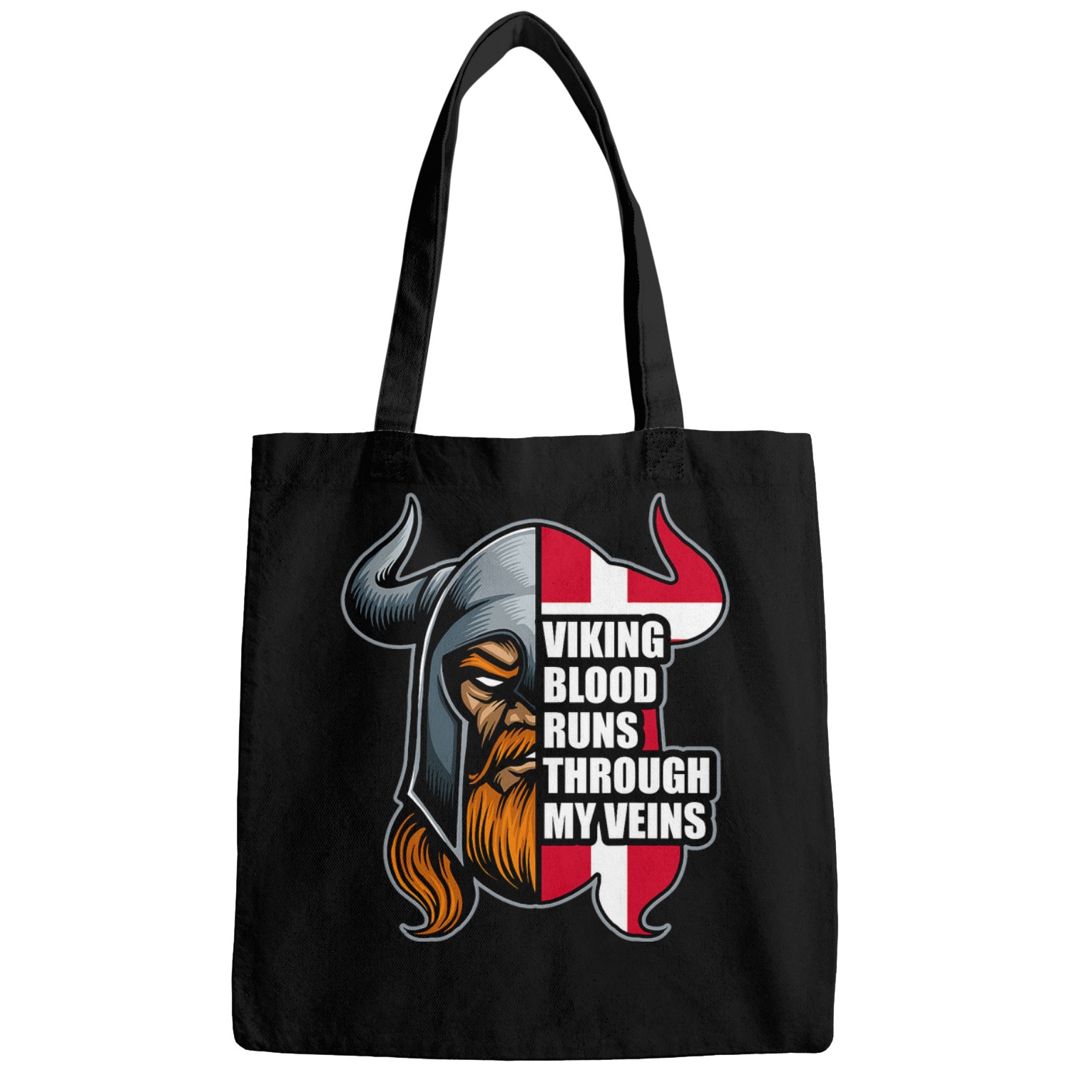 Danish VIkings Nordic Viking Blood Runs Through My Veins Bags