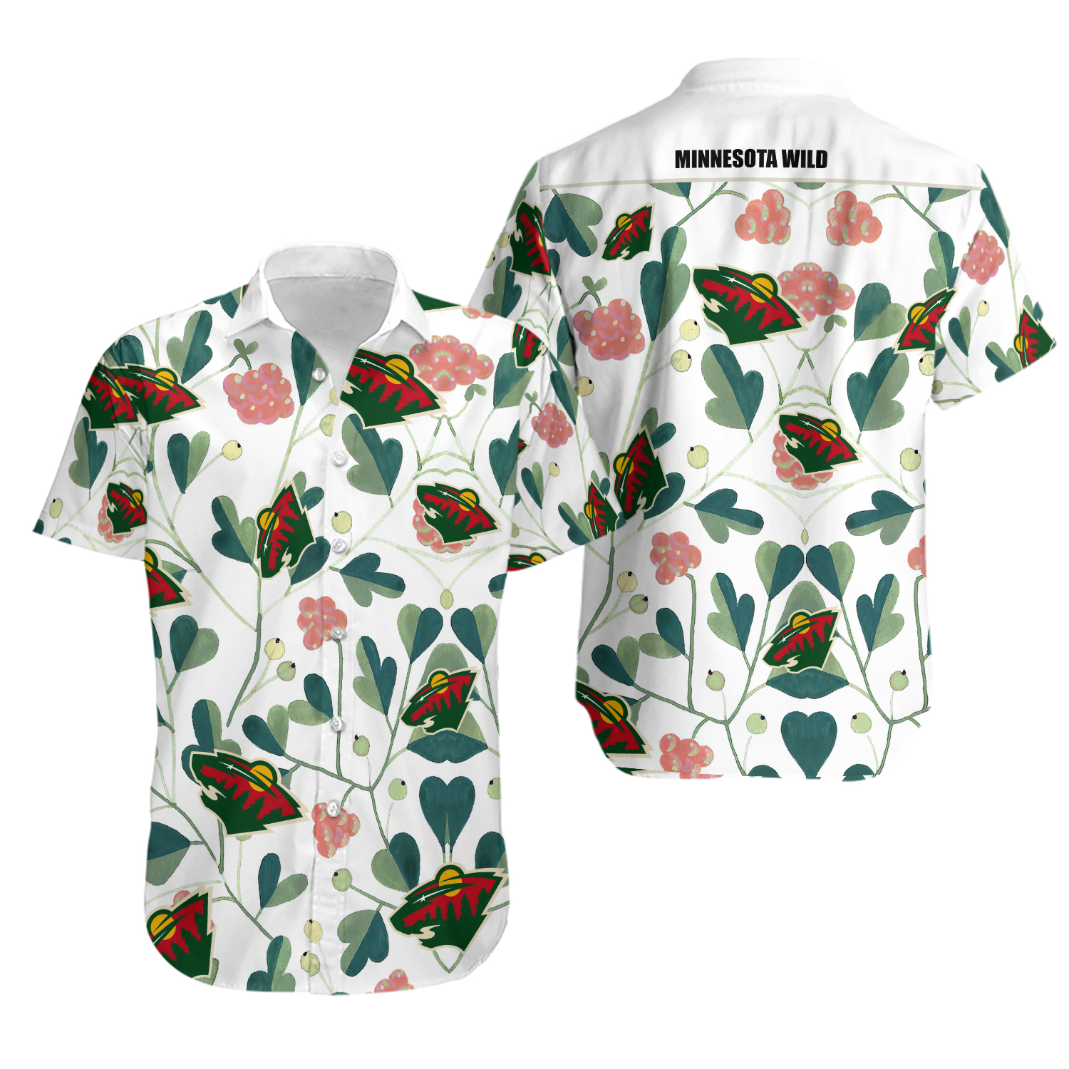 Minnesota Team Wild Hawaiian Shirt Leaf Button Up