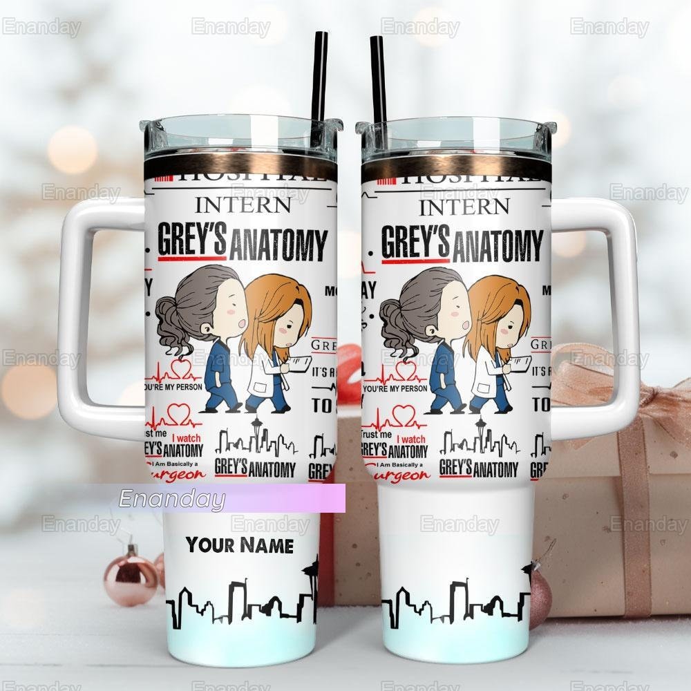 Grey's Anatomy 40oz Tumbler, Grey's Anatomy Tumbler