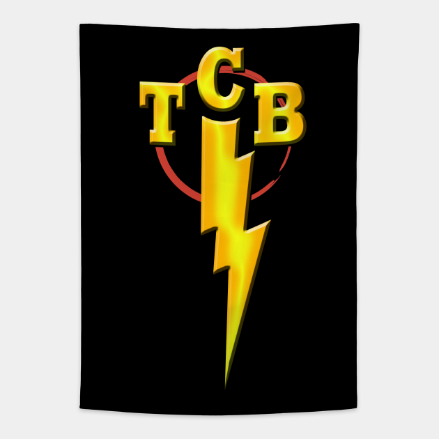 Elvis TCB Logo - Taking Care of Business - Elvis Presley - Tapestry