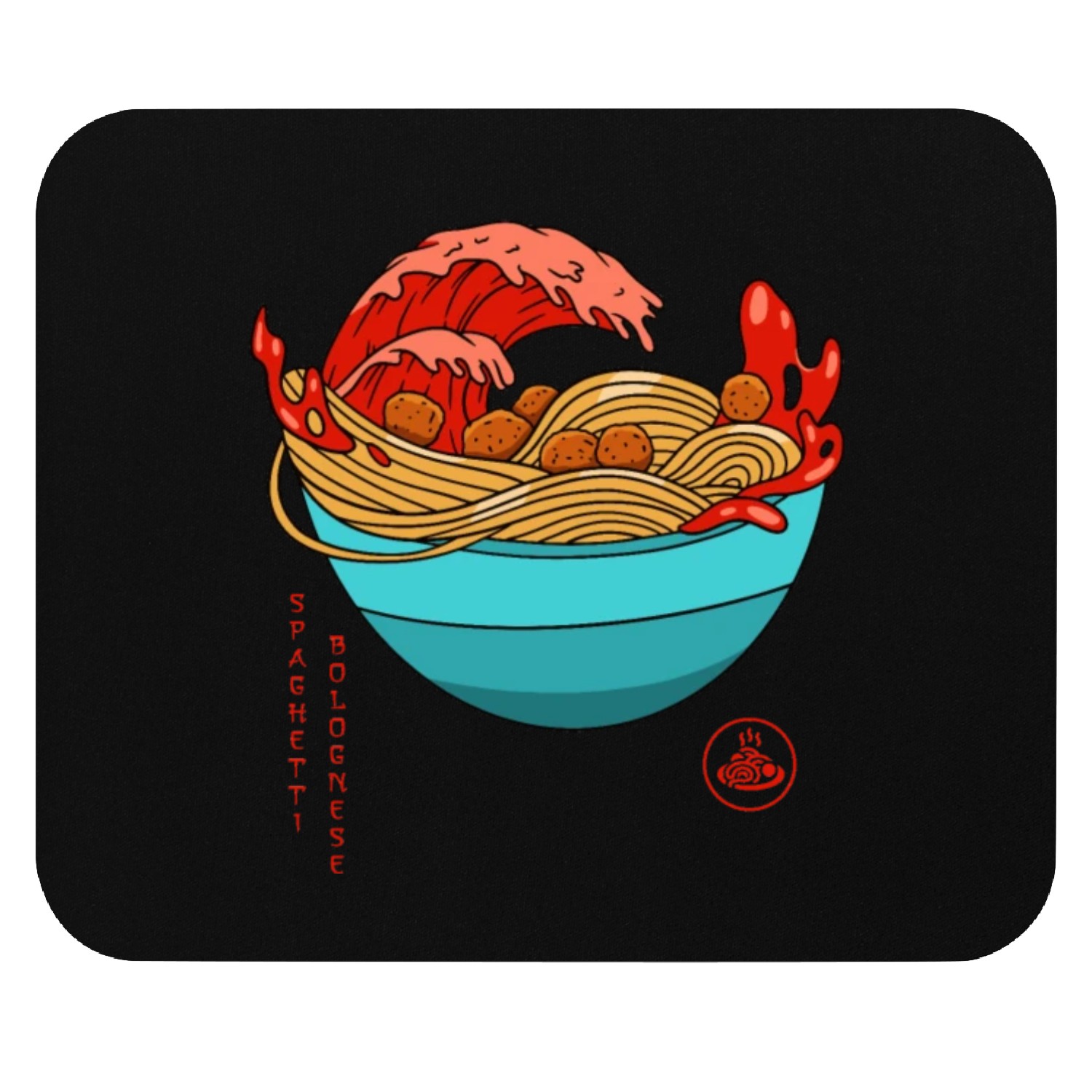 Spaghetti Bolognese - Italian Noodles - Japanese R Mouse Pads