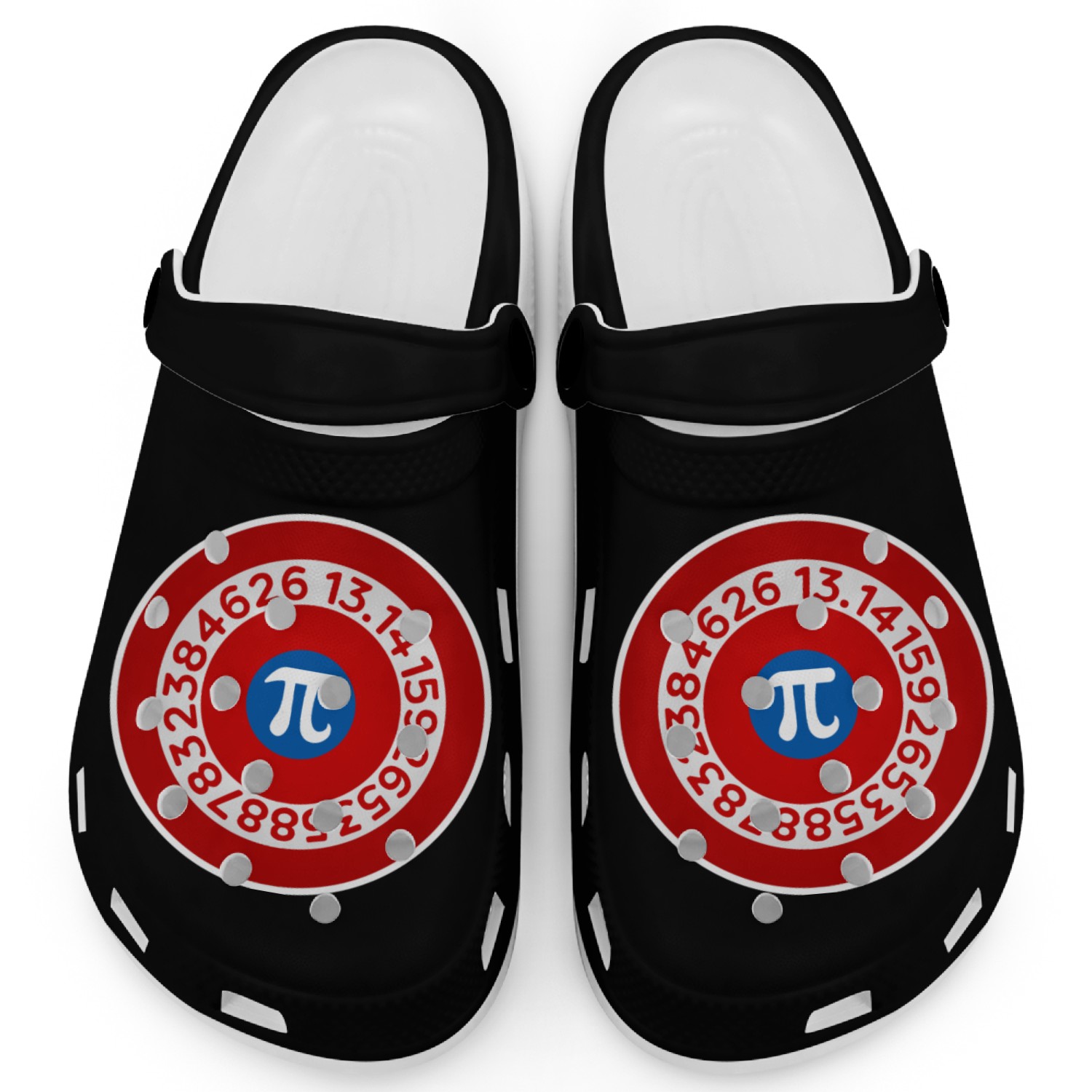 Pi symbol (π) Gift 3.14 Clogs