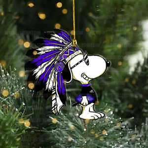 Baltimore Football Team Ravens Flat Christmas Ornament Fan Xmas Ornament Gift