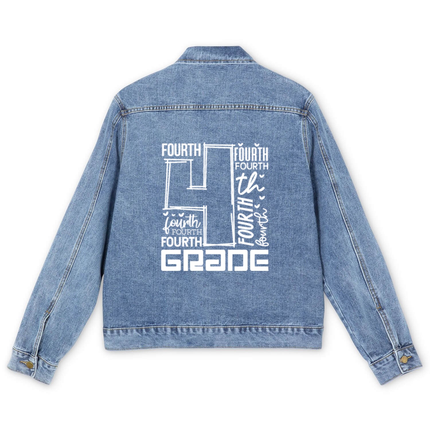 Fourth 4th Grade Men's Denim Jackets