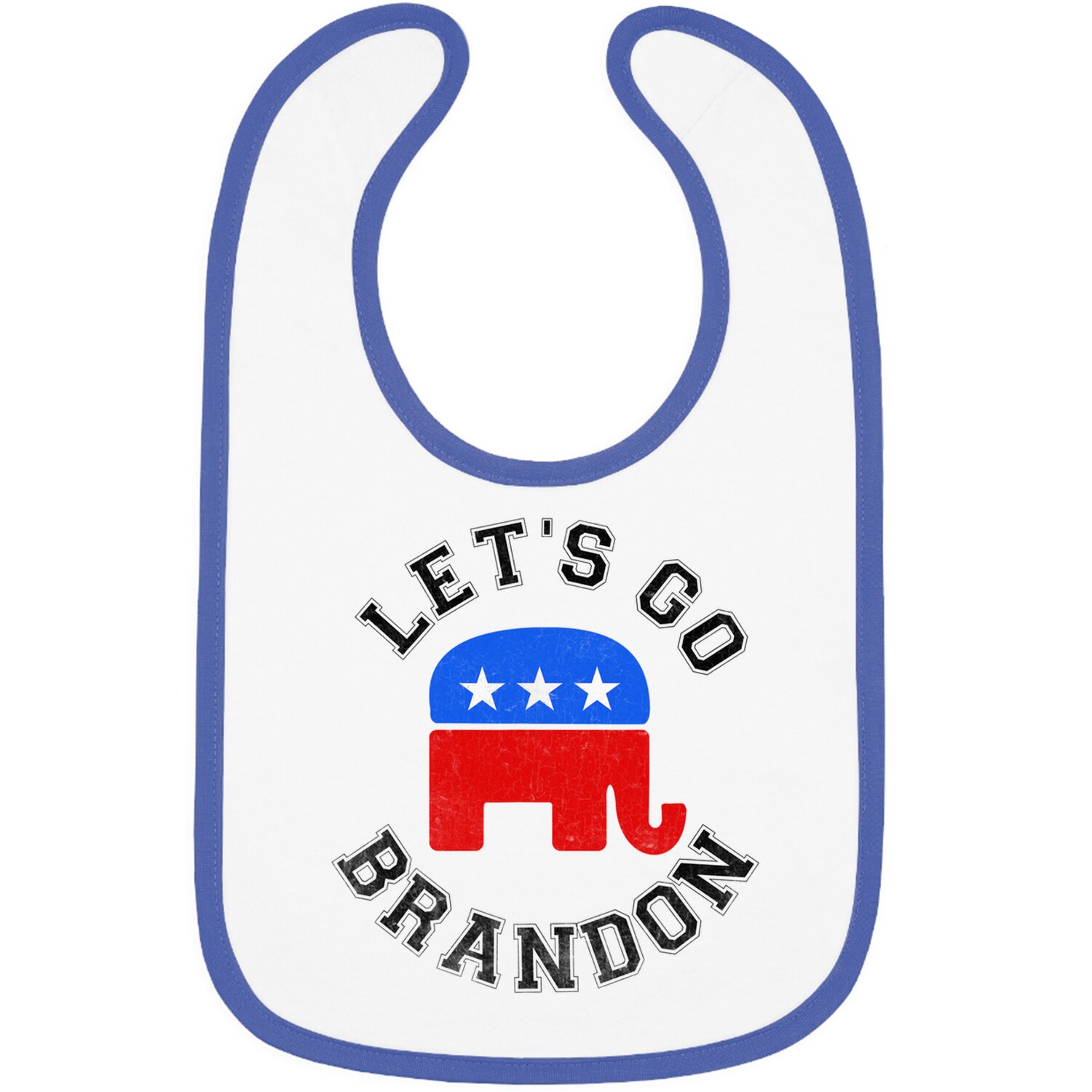 Let’s Go Brandon Elephant Baby Bib