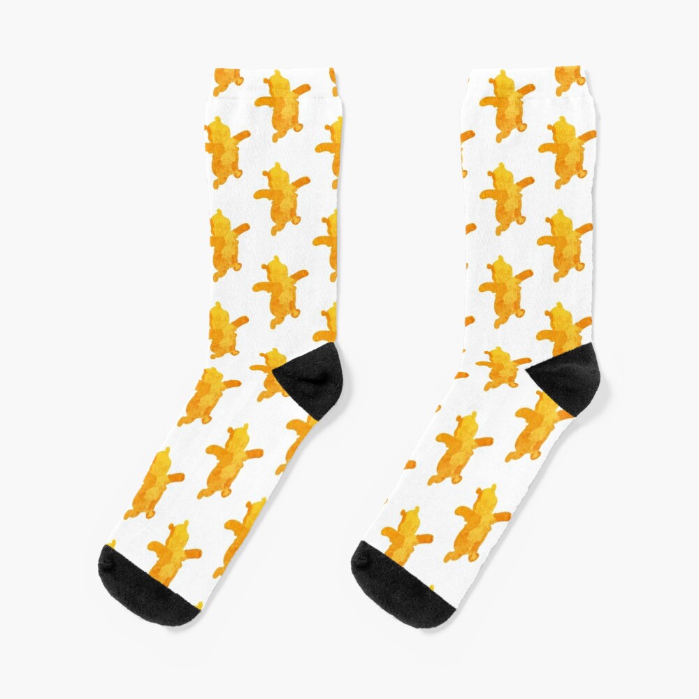 Bear Inspired Silhouette Cotton Socks, Cute & Cozy Gift for Unisex, Trending Fashion Gifts