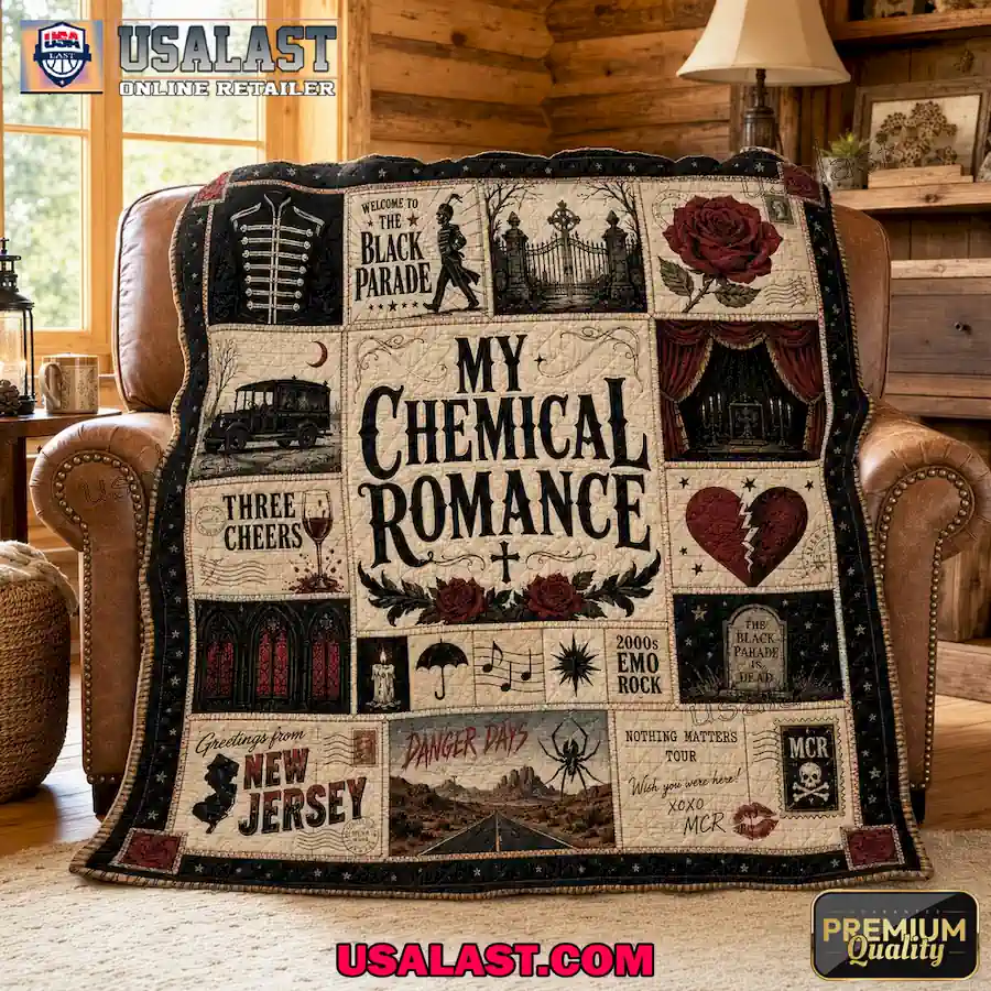 My Chemical Romance Iconic Symbol Premium Quilt Blanket
