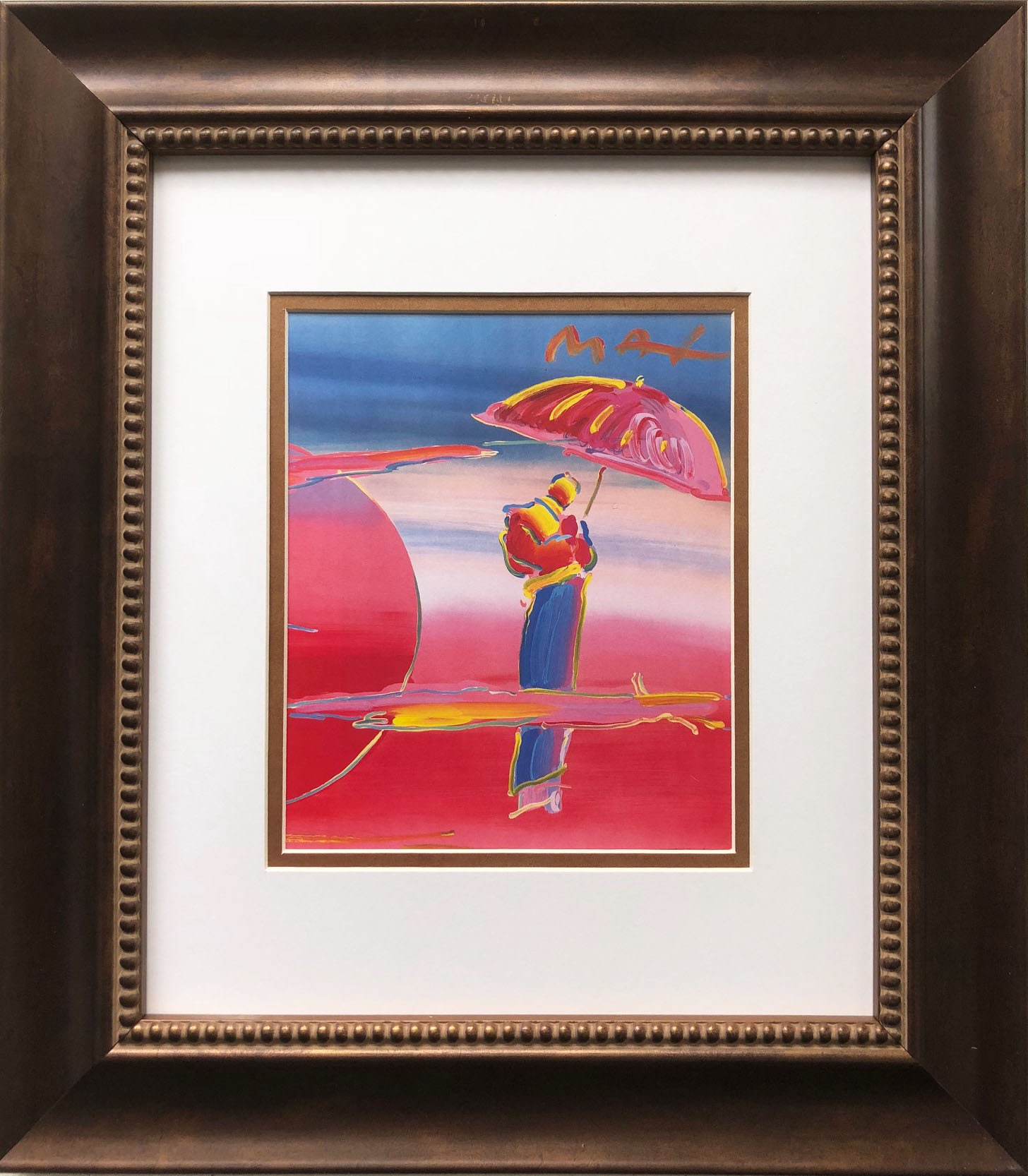 Peter Max "Umbrella Man with Large Sun" Poster