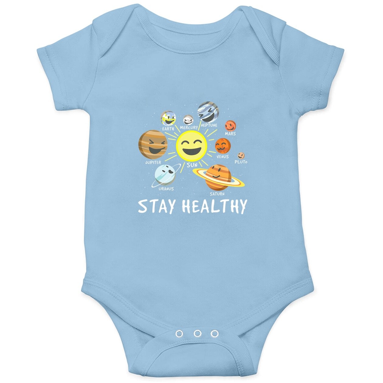 Health Astronaut - Solar System Gift Idea Child Health Day Baby Bodysuit