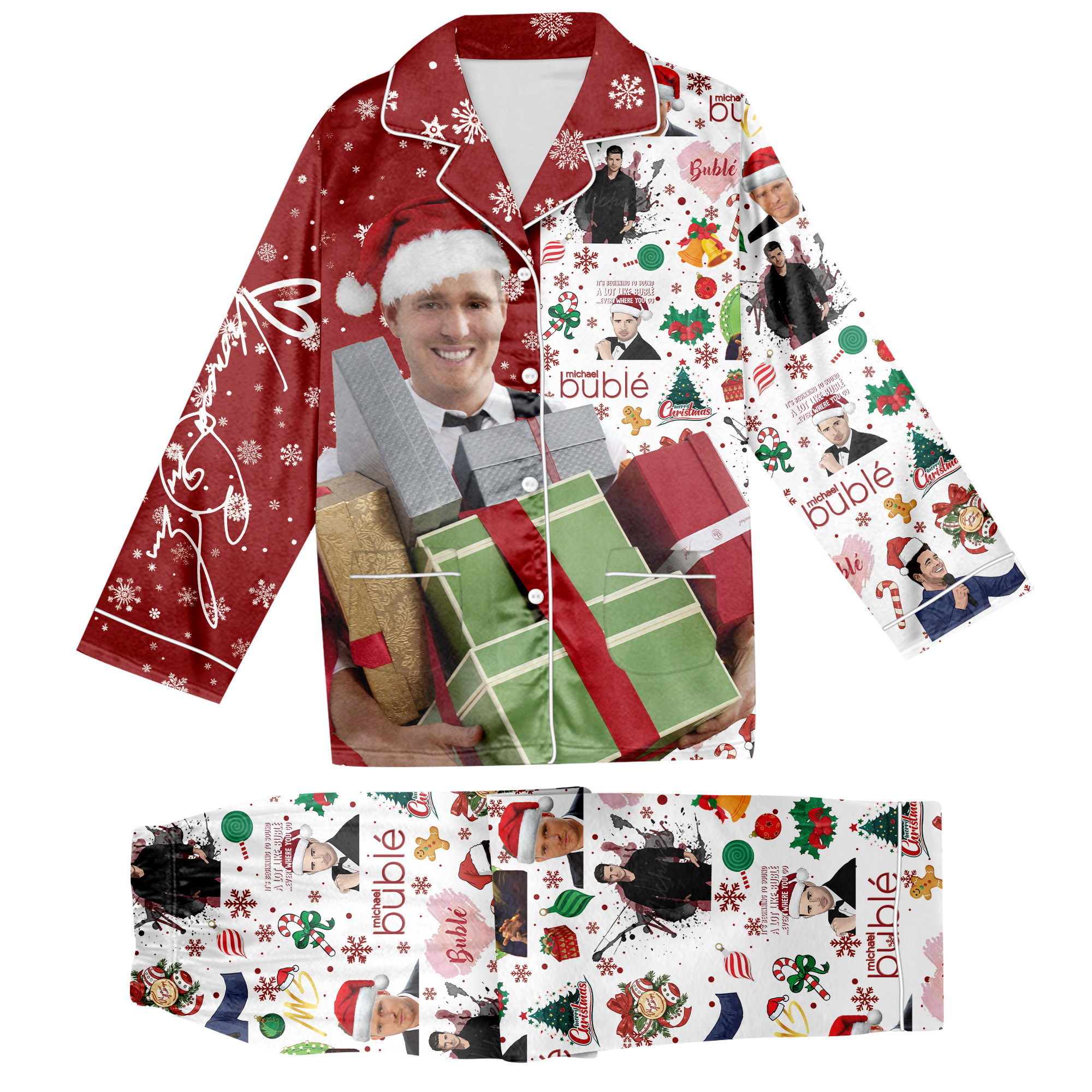 Michael Buble Christmas Beginning To Sound A Lot Like Buble Pajamas Set