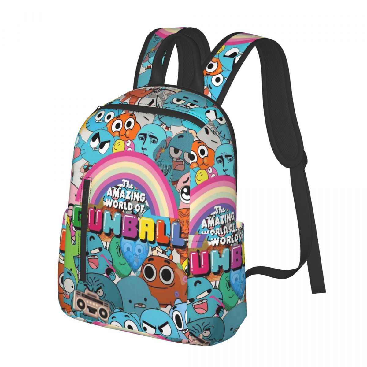 The Amazing World Of Gumball Hiking Backpack Travel Daypack School Bookbag Shoulder Bag for Men Women