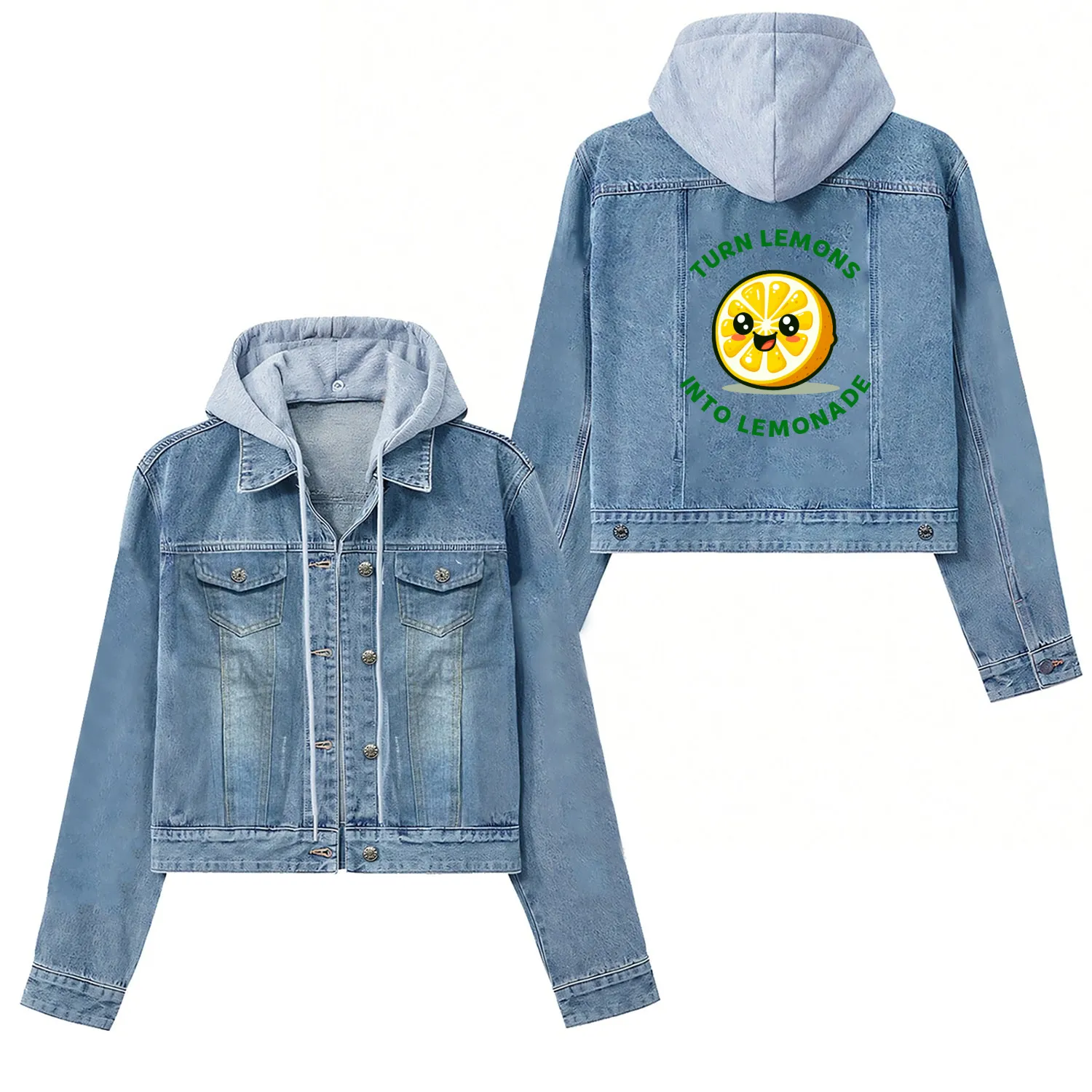 Turn Lemons Into Lemonade Women's Denim Jackets