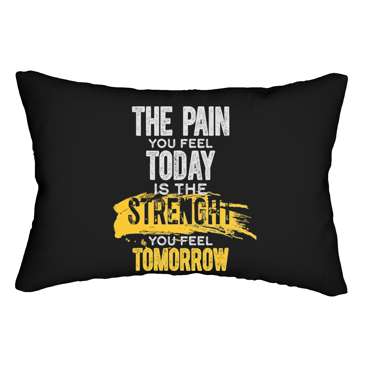 Motivational Gym Lumbar Pillows – The Pain You Feel Today