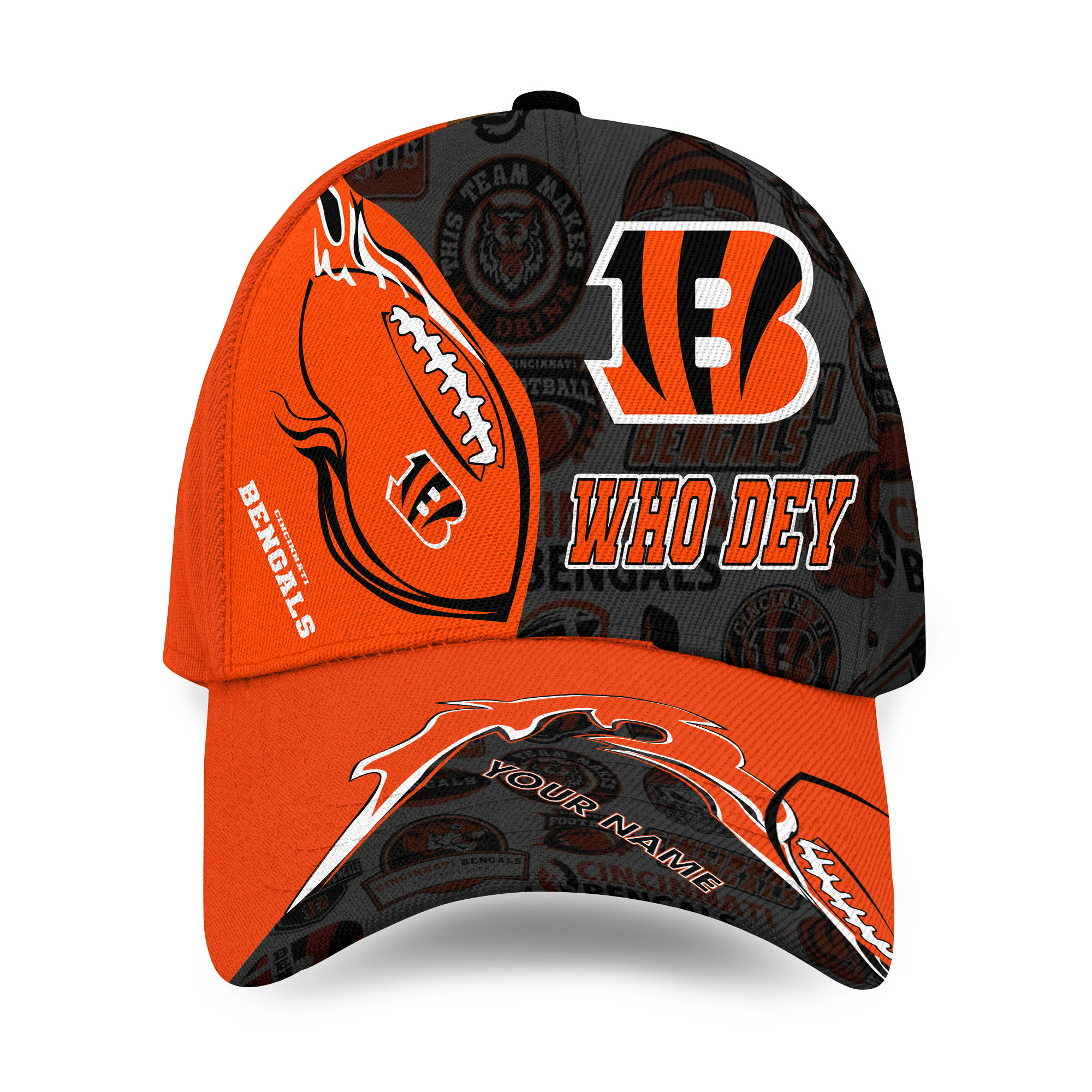Cincinnati Classic Personalized Classic Cap For Fan, Bengals Game Day Football Cap, Cincinnati Team Football Cap