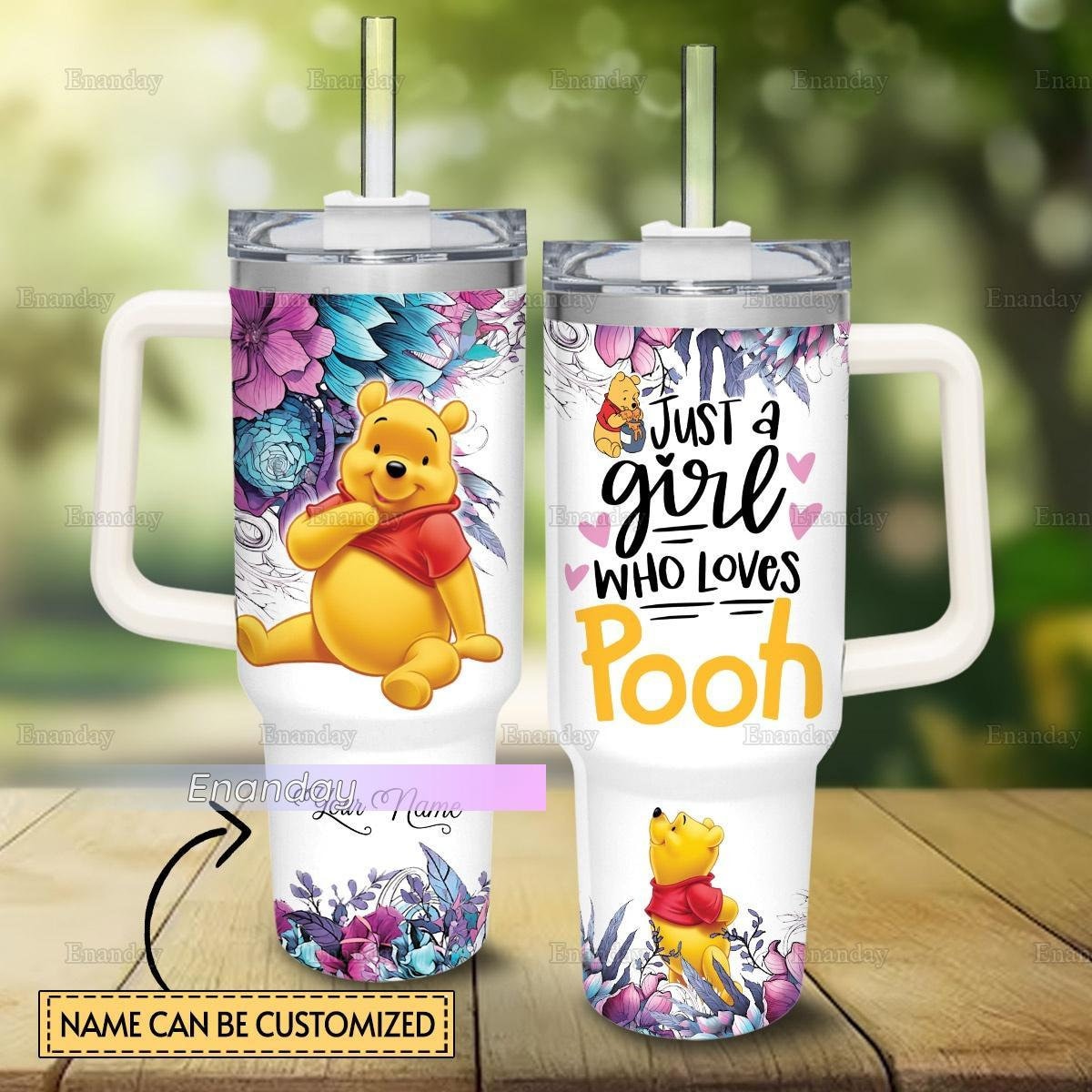 Just A Girl Who Loves Pooh 40oz Tumbler