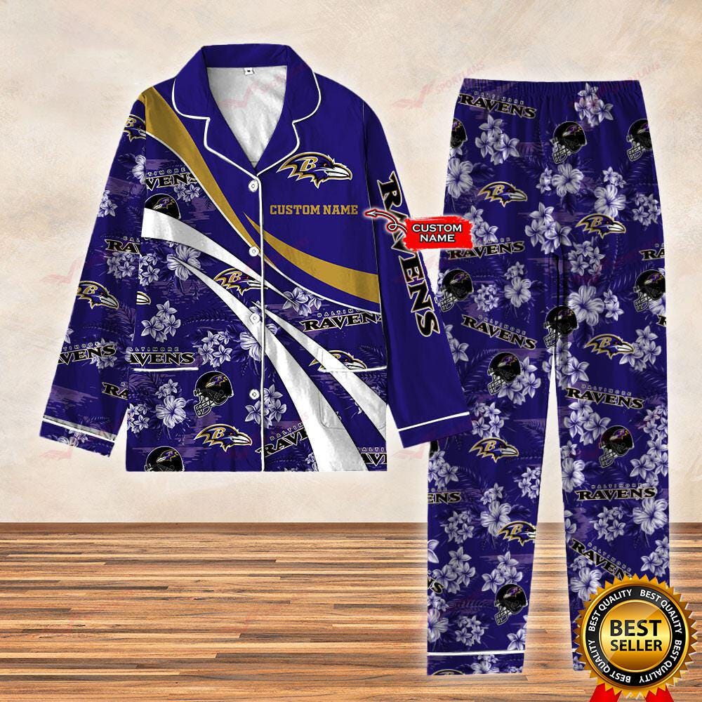Baltimore Football Satin Pajamas, Baltimore American Football Fan
