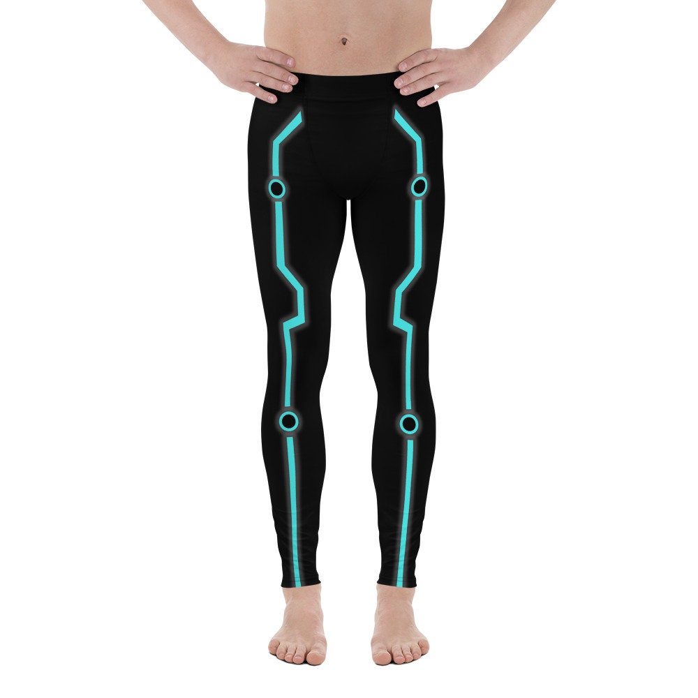 Tron Inspired Men's Leggings | Training Pants | Mens Activewear