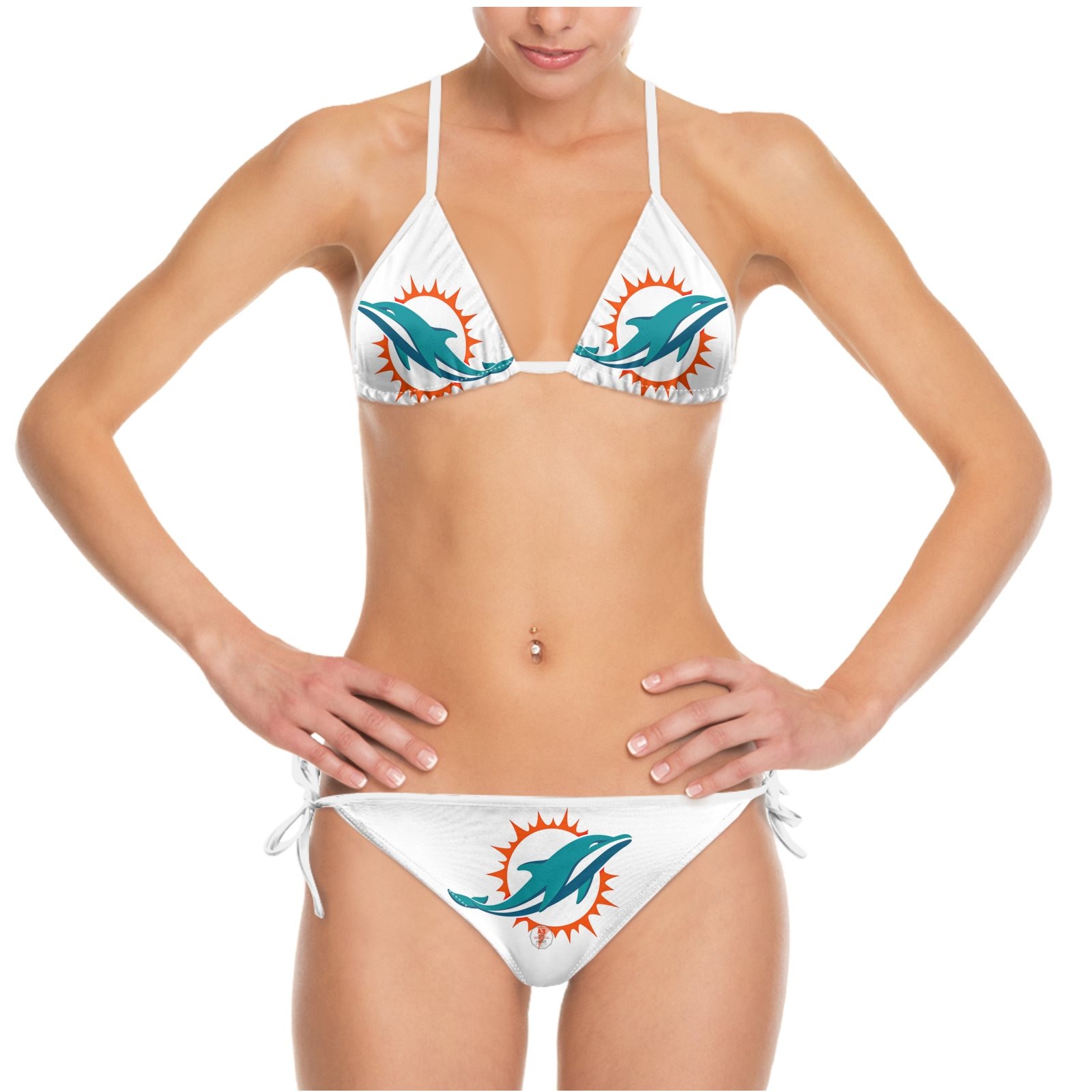 Miami Team Dolphins Summer Beach Women's Bikini Swimsuit