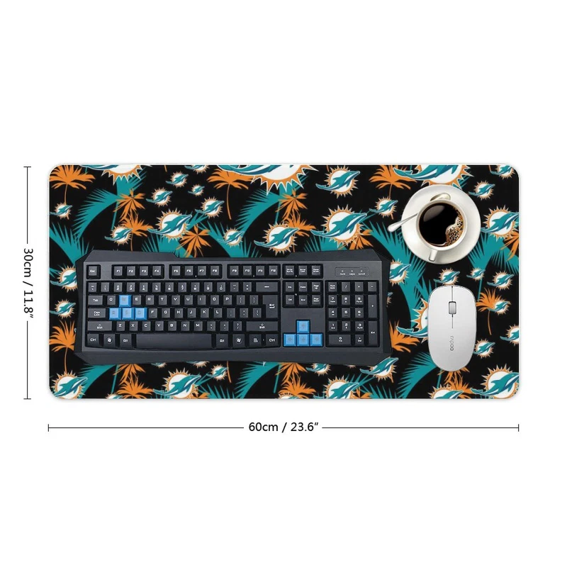 Miami Dolphins Desk Mat Protect The Desk Printed Table Mat Decoration