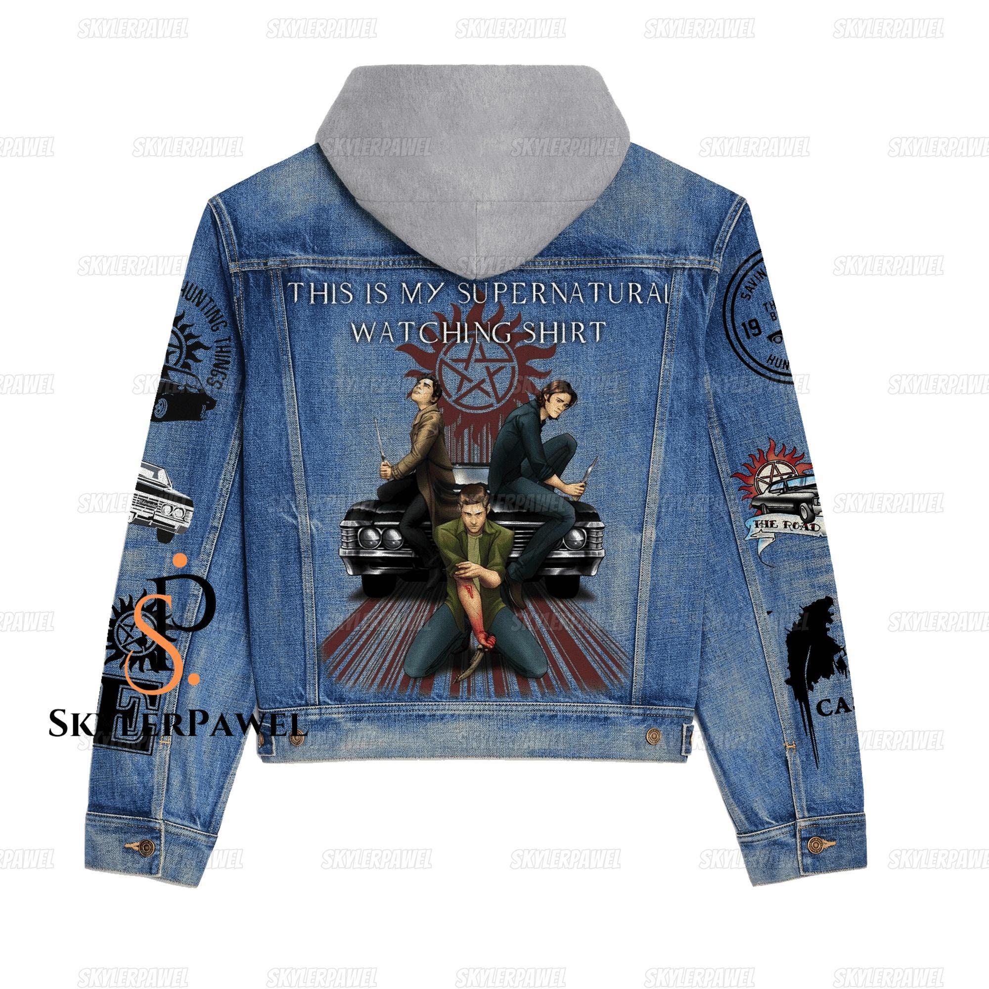 Supernatural Youth Jacket, Supernatural Denim Jacket, Supernatural Jacket, Winchester Jean Jacket, Supernatural Gift, Jacket Men