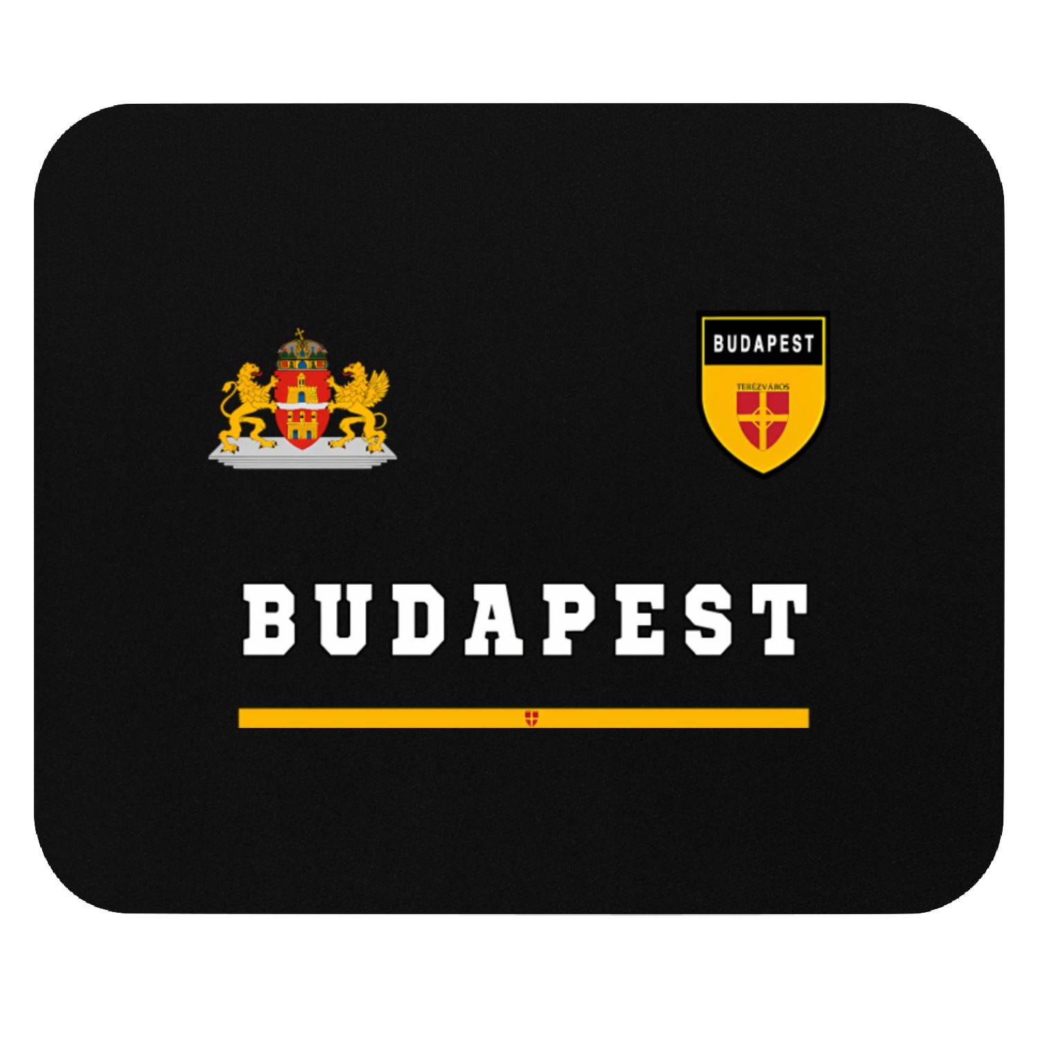 Budapest Sportsoccer Jersey Flag Football Hungary Mouse Pads