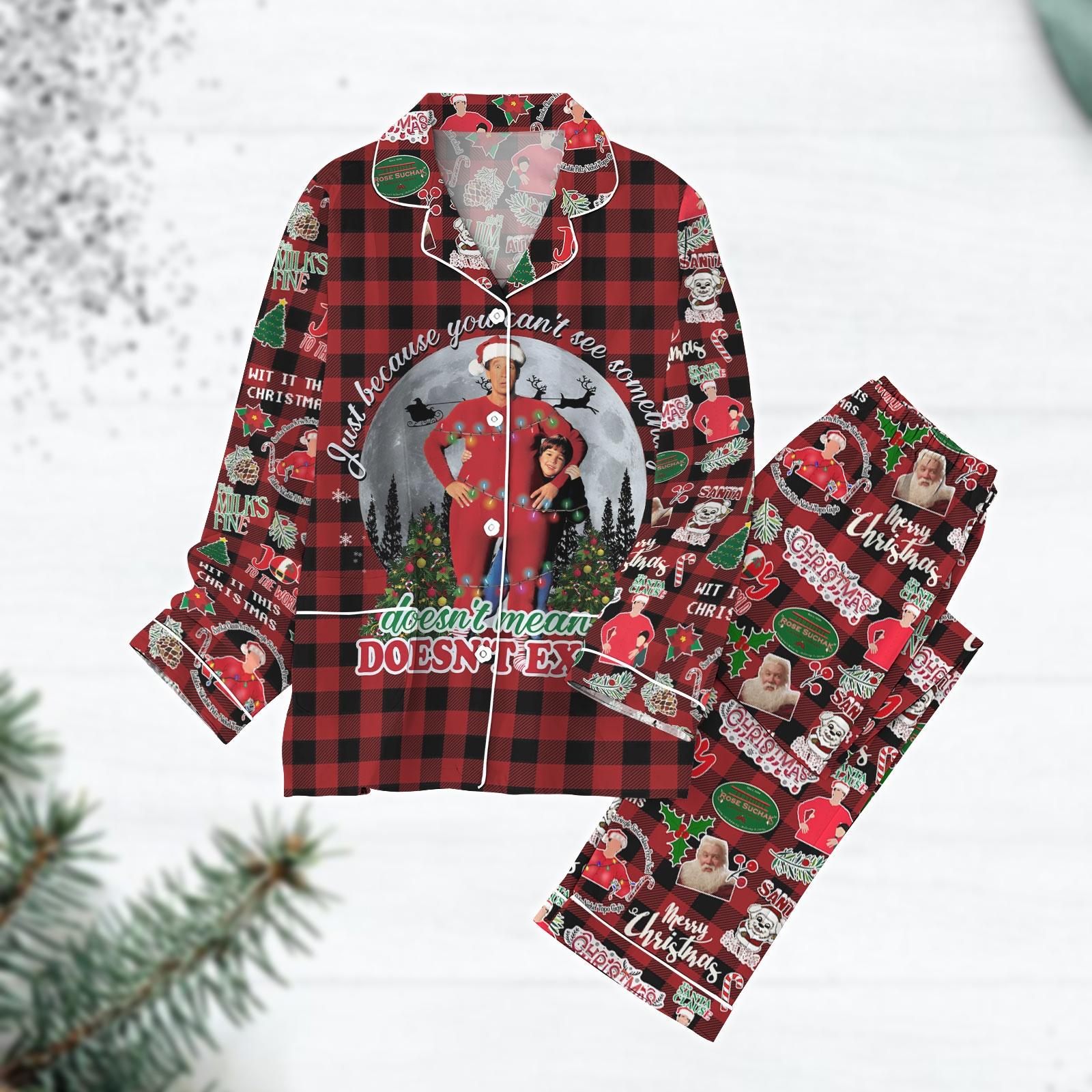 The Santa Clause 1994 Pajamas, Scott Calvin Xmas Pajamas, Christmas Movie Pajamas Set, Funny Christmas Pj Set, Family Pajamas