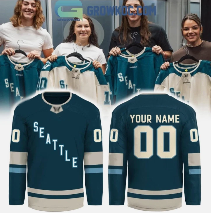 Personalized Seattle Corinne Schroeder Home Hockey Jersey