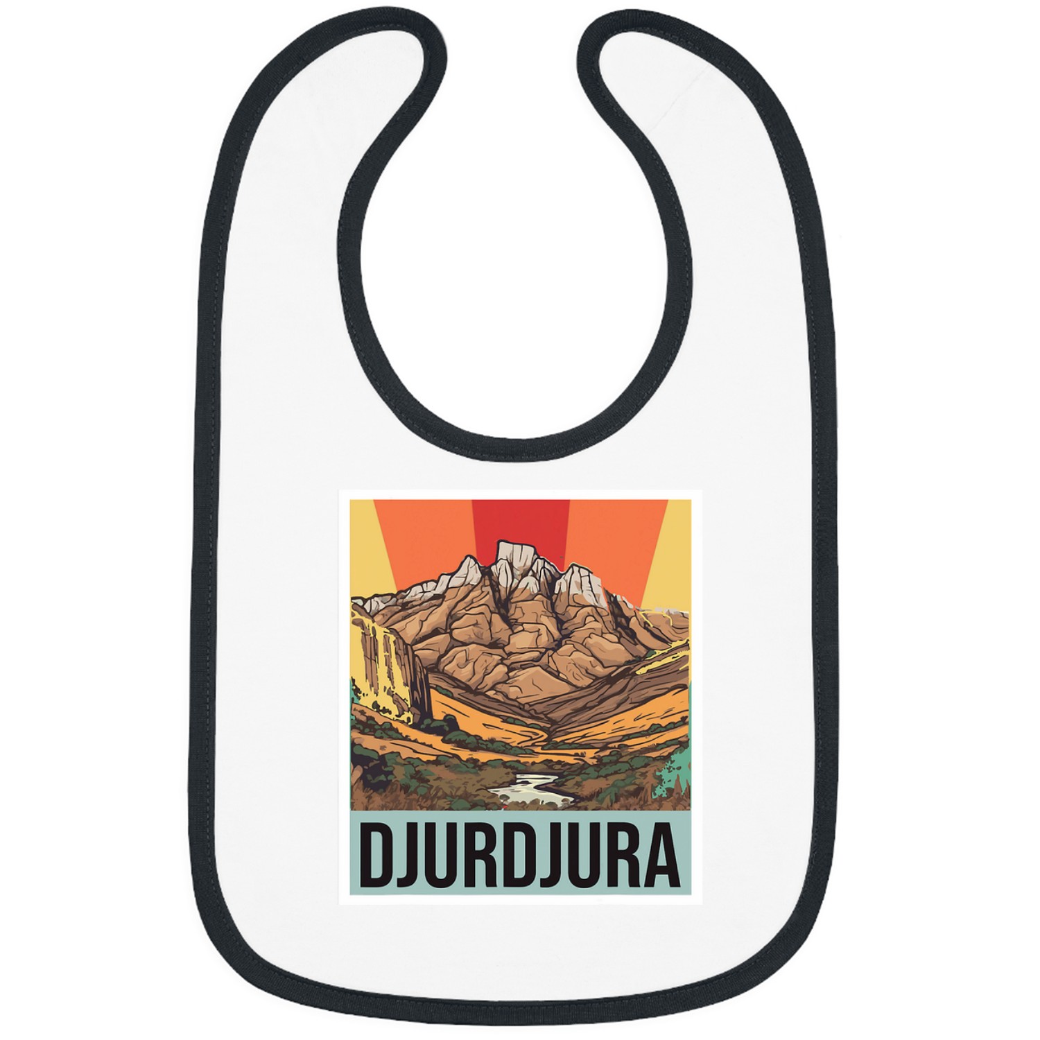 Djurdjura Algeria National Park Mountains Canyon Souvenir Bibs