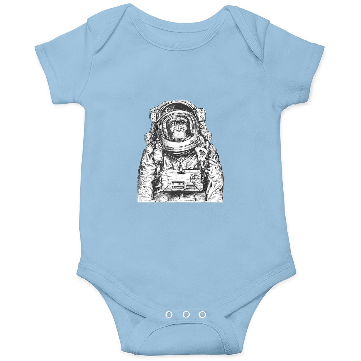 Astronaut Monkey Chimpanzee Cosmonaut Astronomy Baby Bodysuit