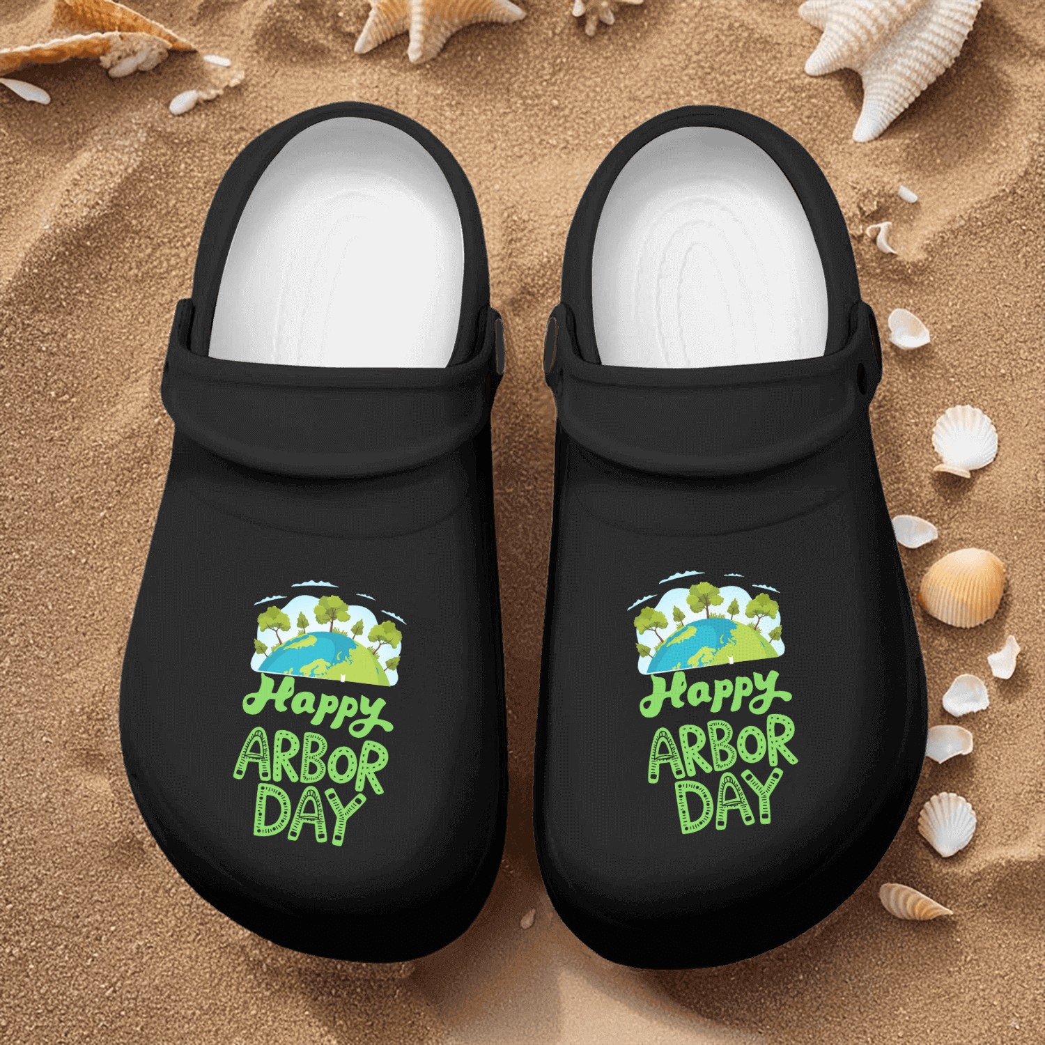 Happy Arbor Day Nurse Clogs