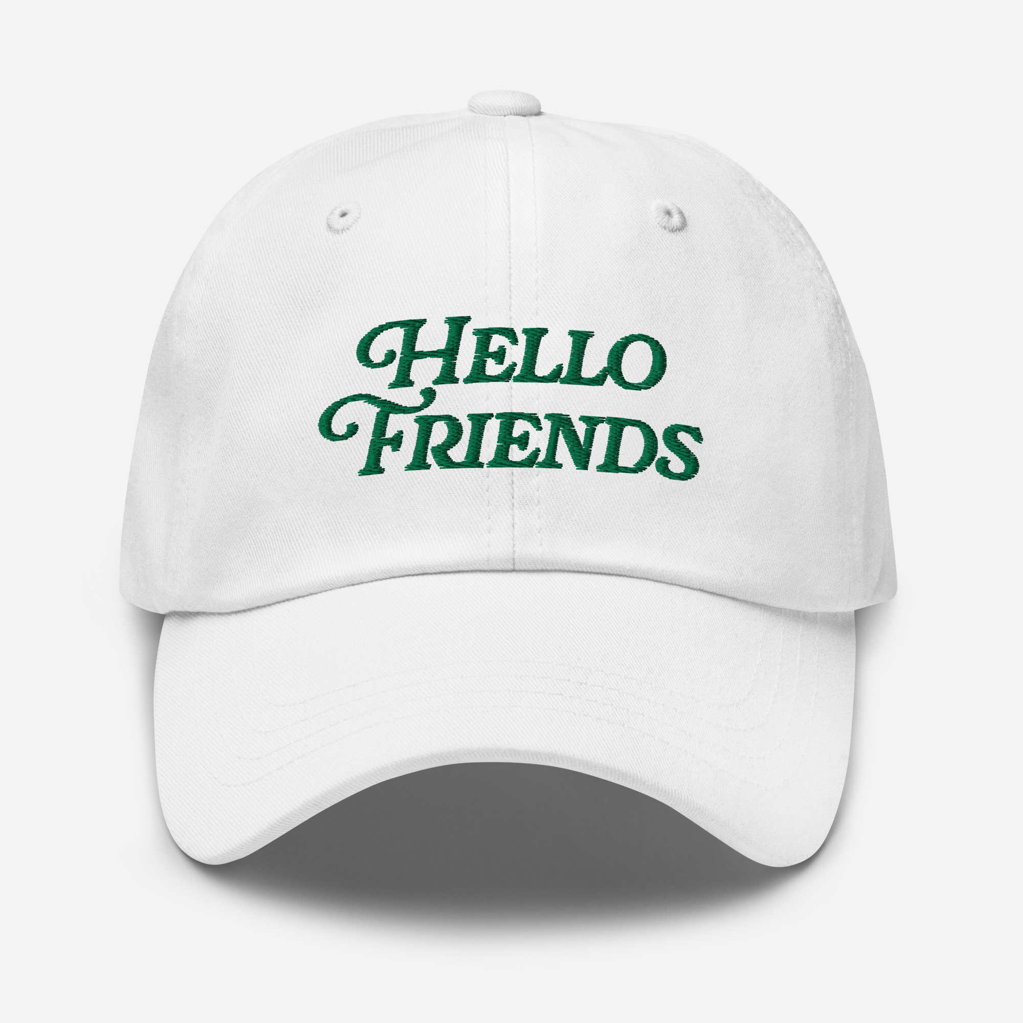 Hello Friends Unstructured Hat | Fan of Masters Golf Tournament Hat | Masters Cap | Augusta Georgia Hat | Dad Hat