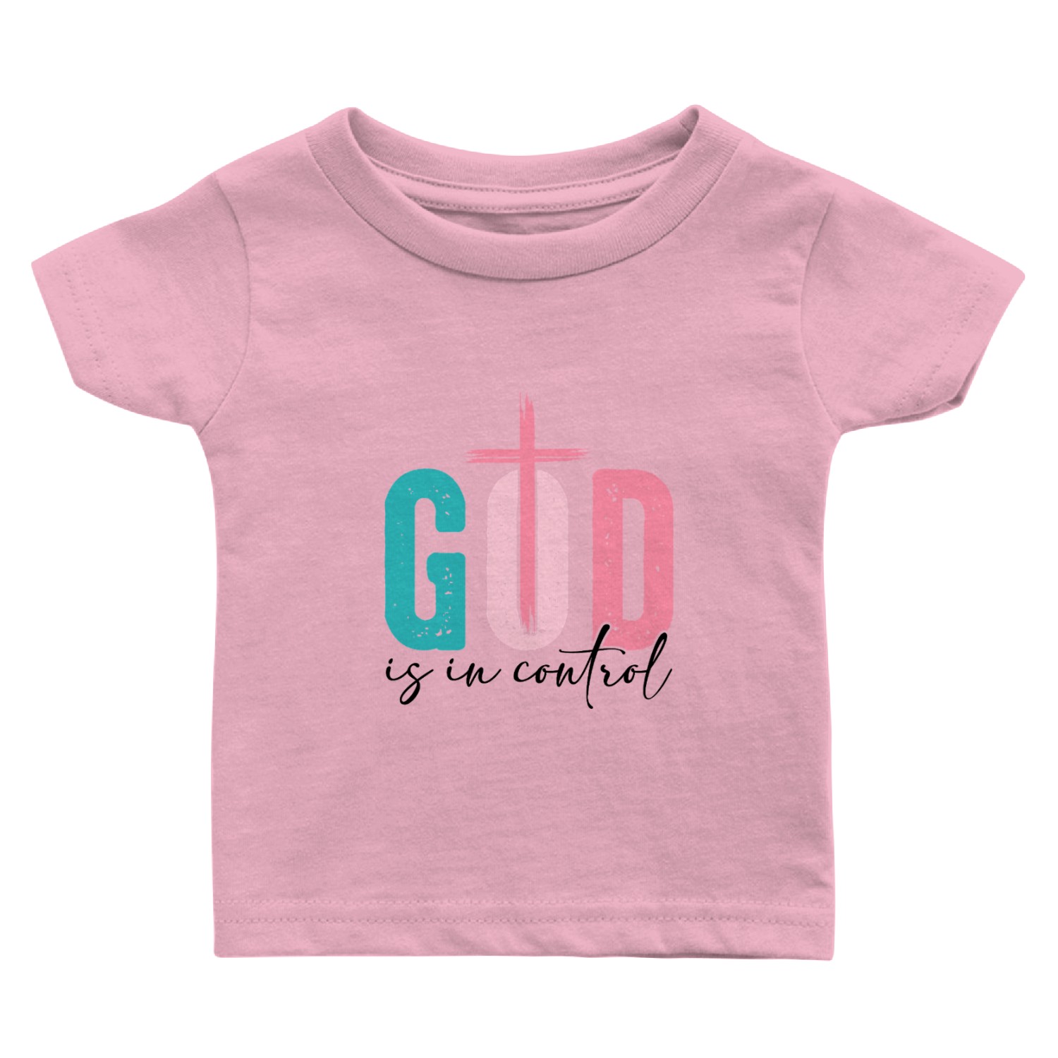 God is in Control Christian Baby T Shirts