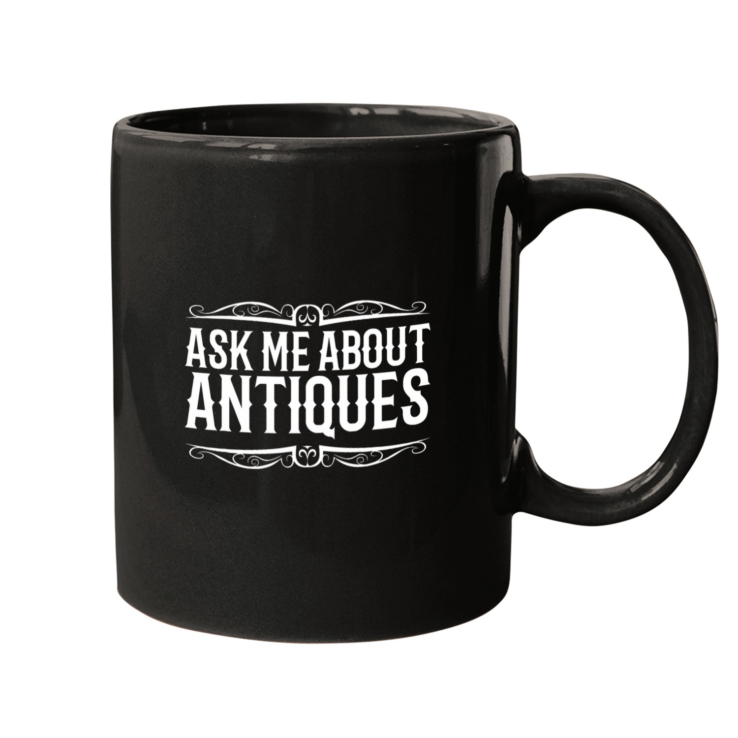 Antiquing ask me about antiques thrifter design Mugs