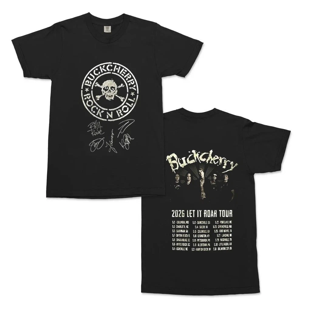 Buckcherry Band 2 Sides Let It Roar Tour 2026 Unisex T-Shirt