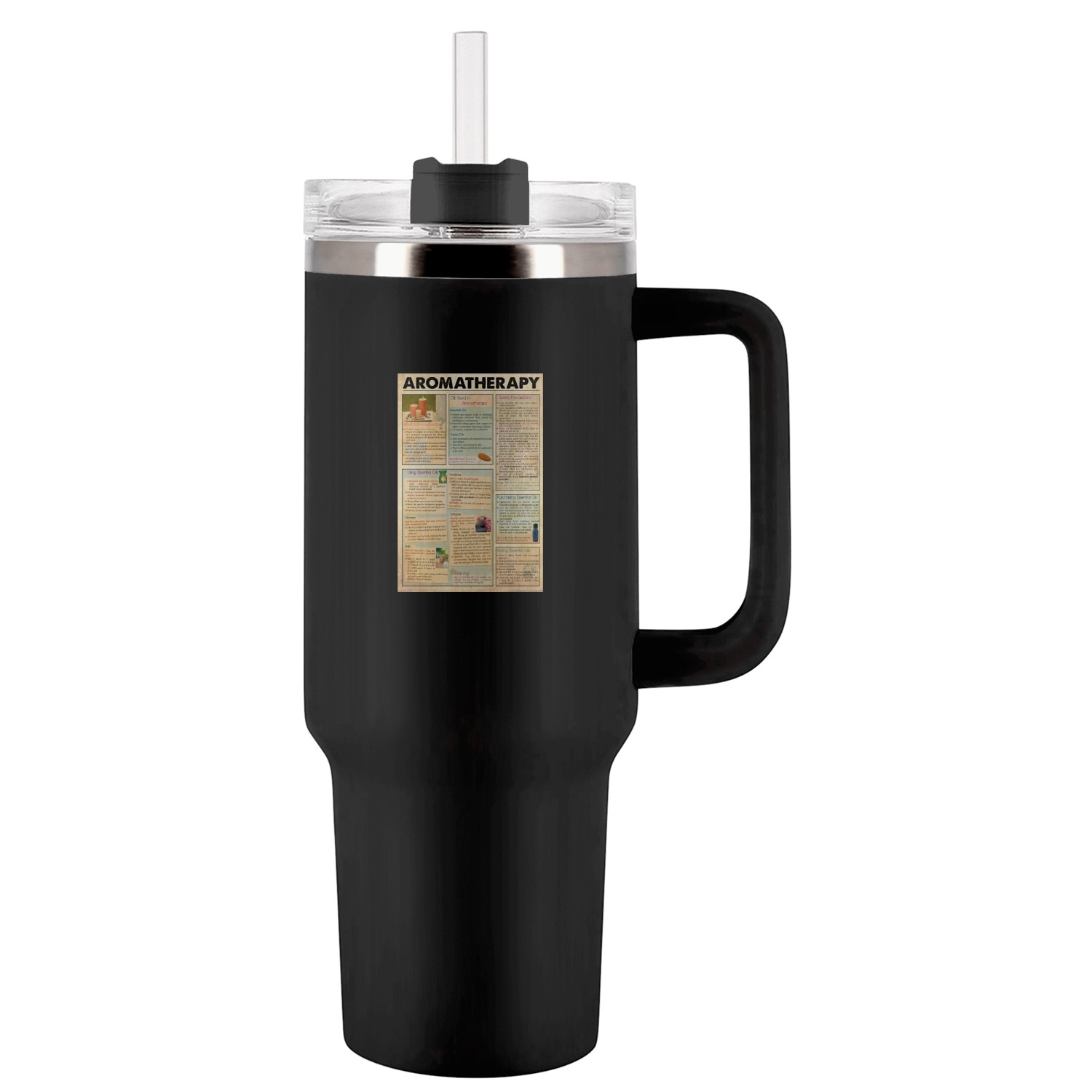 Oils Used In Aromatherapy Using Essential Poster Tumblers 40 Oz With Handle
