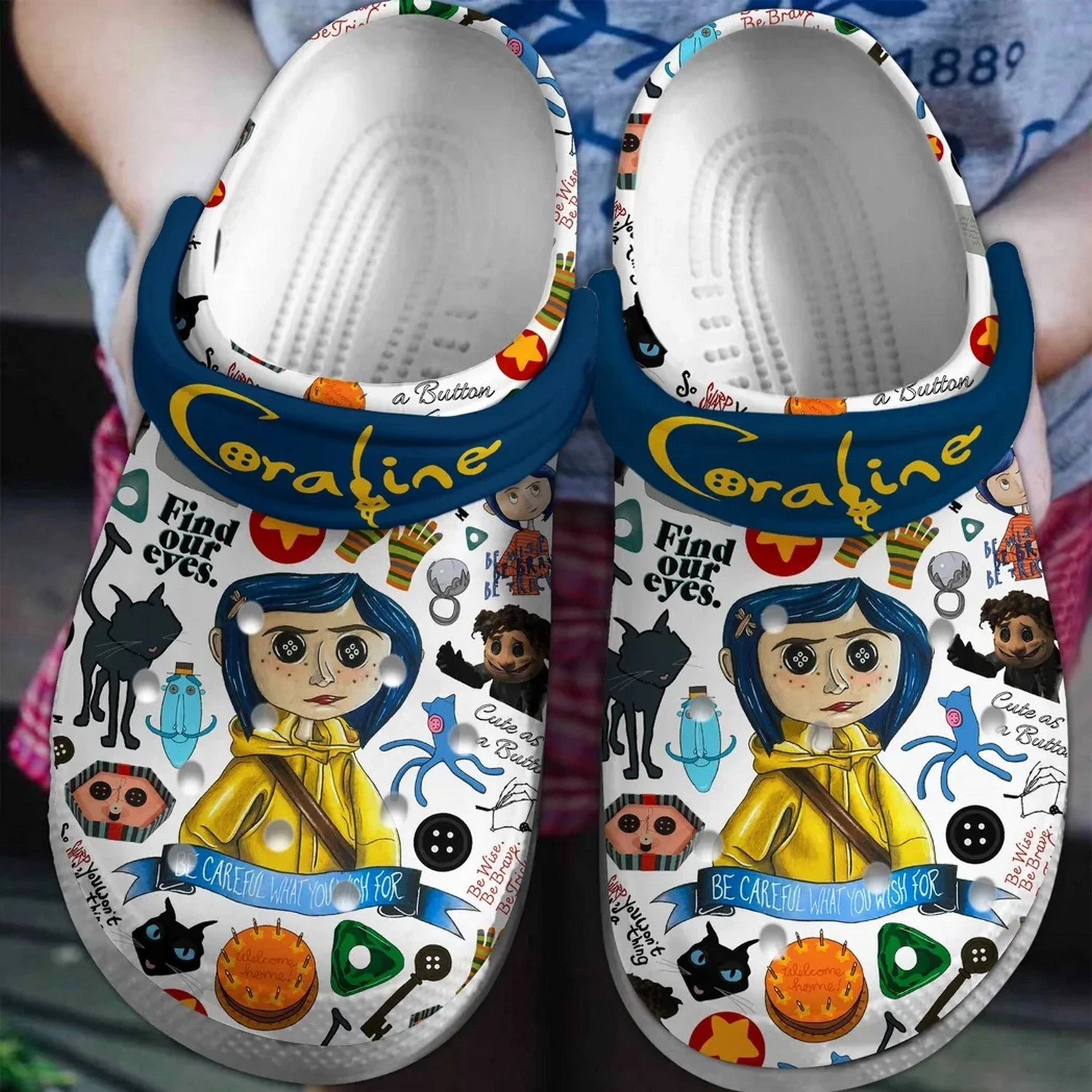 Coraline and Friends Halloween 3D Clogs Unisex Shoes Gift for Her