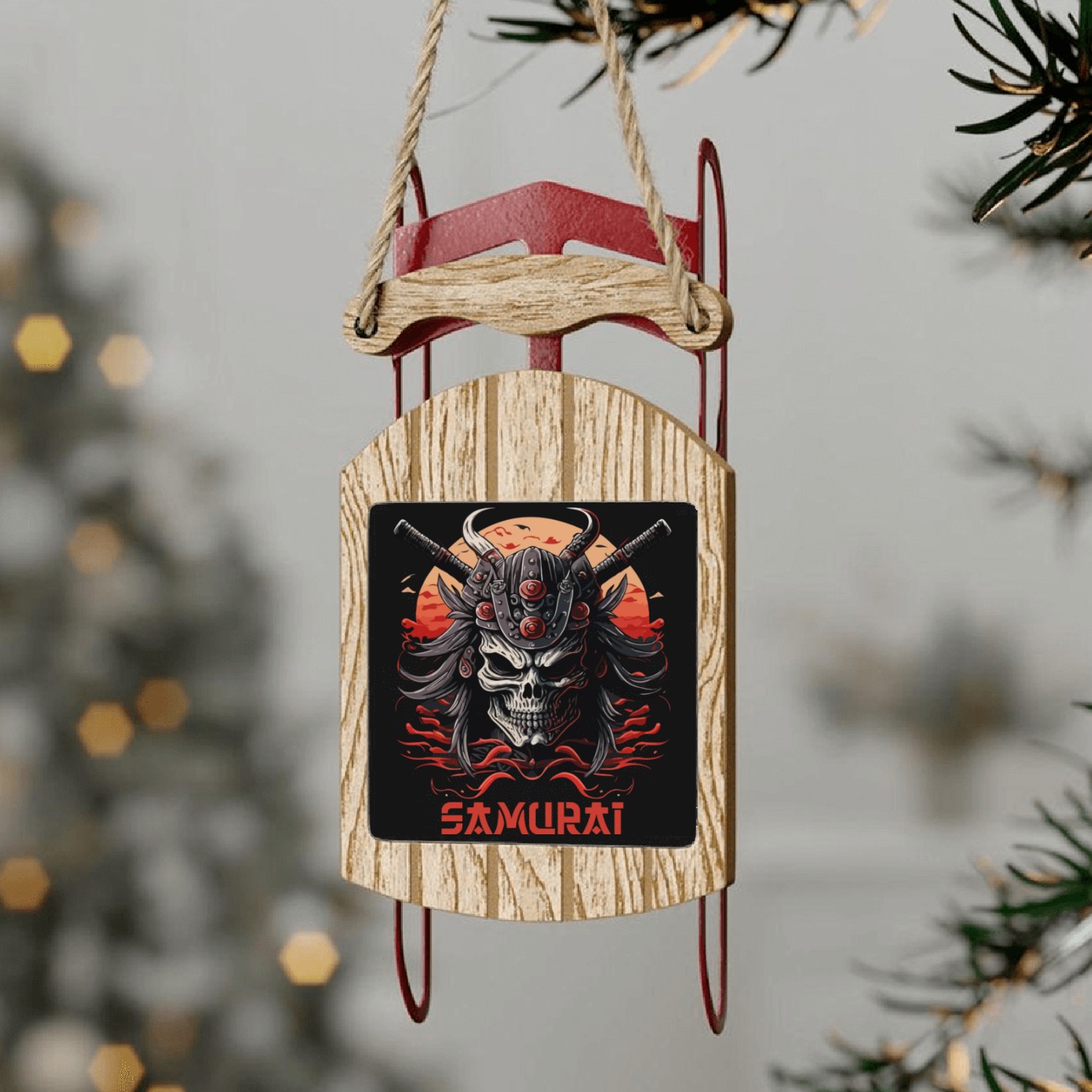 Shogun Skull Sled Ornaments