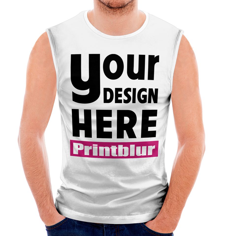 Custom Men's All Over Print Vest Shirt