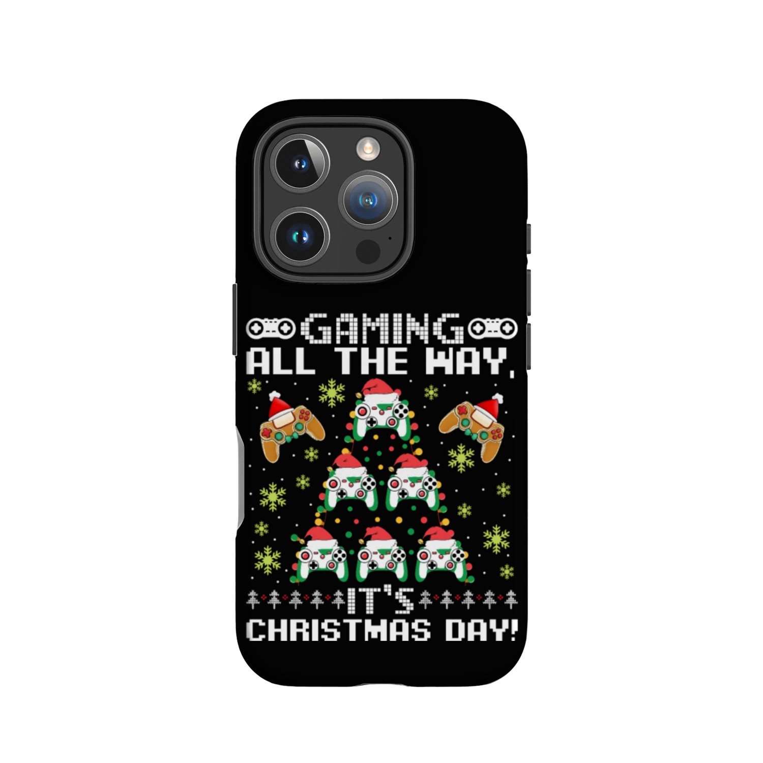 Gaming All the Way It's Christmas Day! Santa IPhone Cases