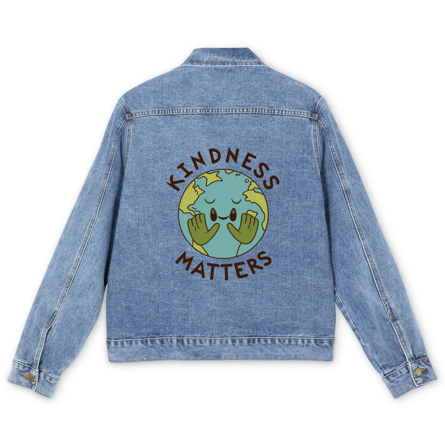 Kindness Matters Eath be Kind Men's Denim Jackets