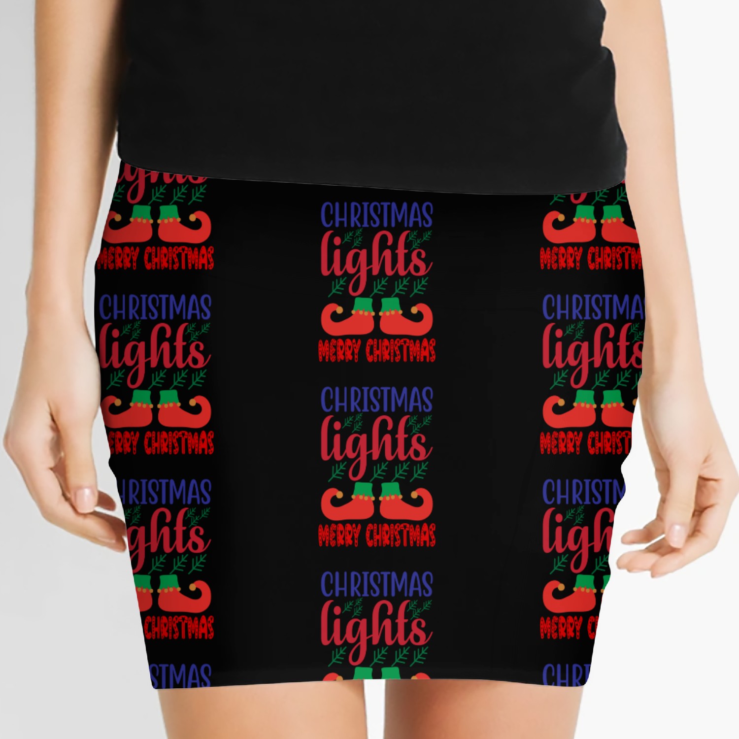 Merry Christmas Women's Mini Skirts