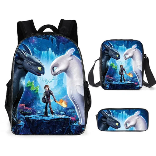 How To Train Your Dragon Backpack Set, Back to School Gift for Kid